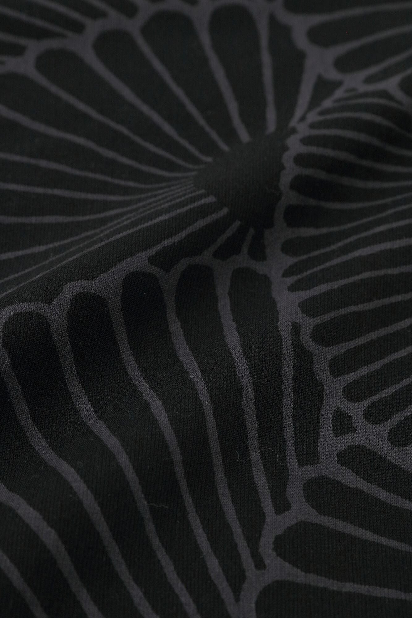 高島縮棉 40/40 和服領上衣/菊扇