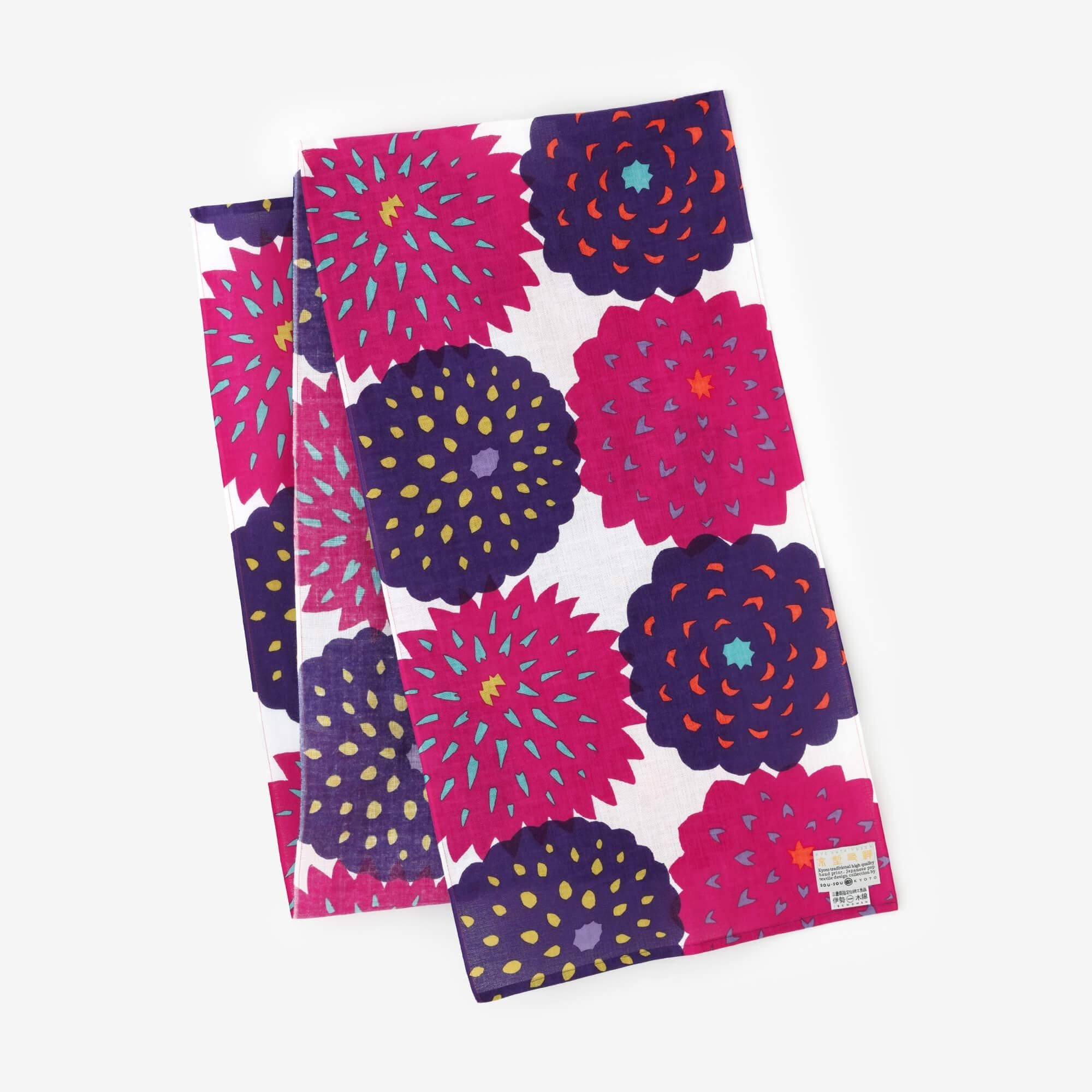 伊勢木棉 圍巾/天竺牡丹2