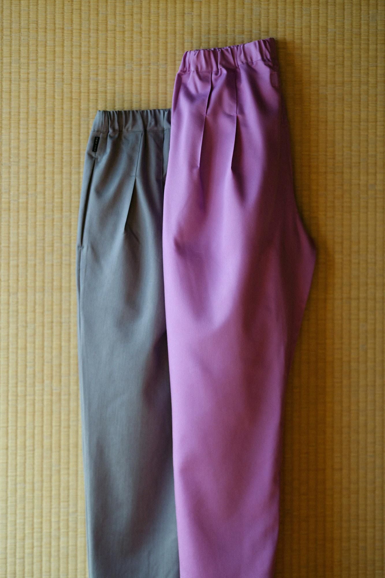 【net限定30%OFF】伸(しん) テンセル 二ノ襞(にのひだ) 細もんぺ/若紫(わかむらさき)