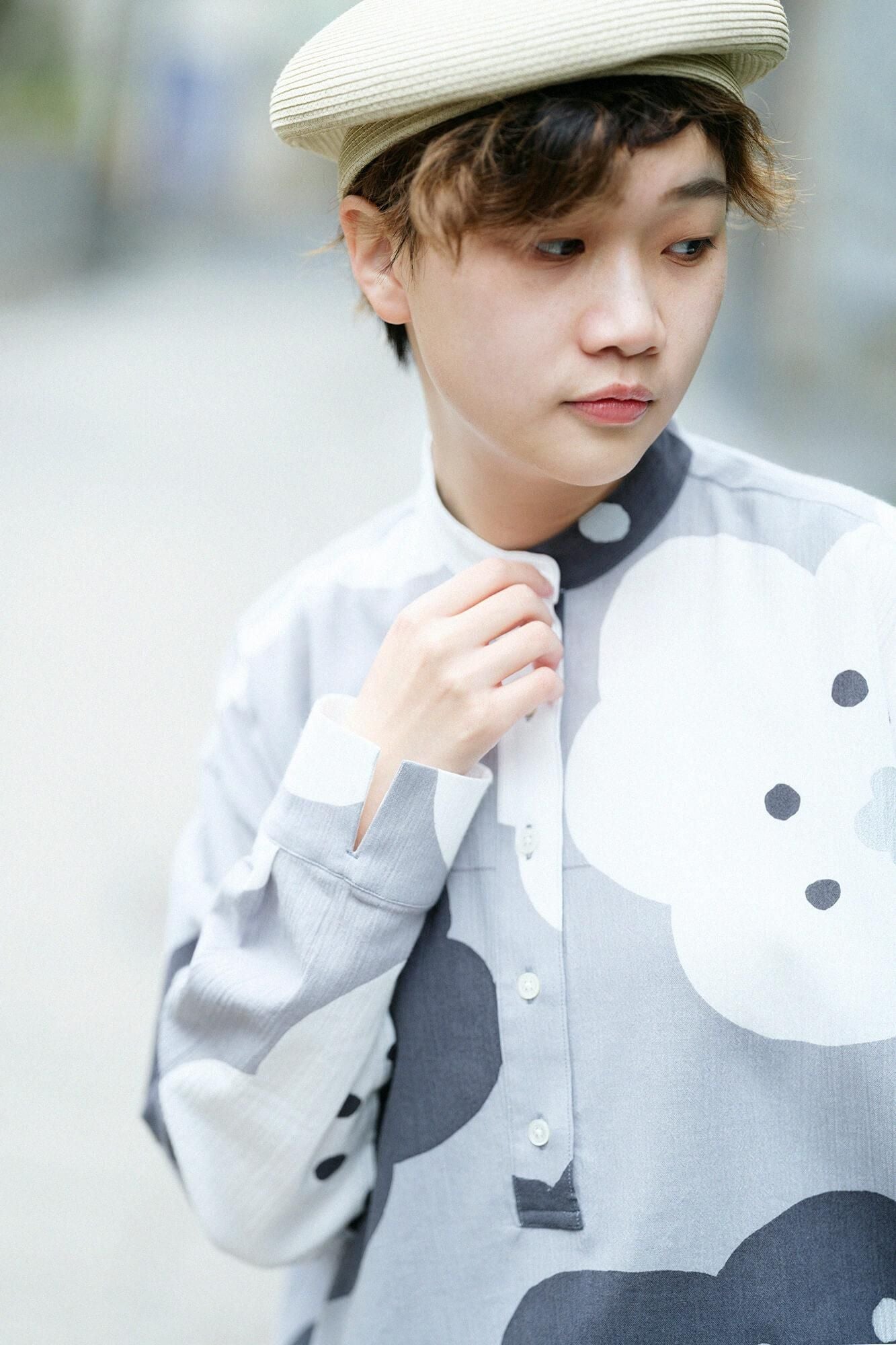 타카시마치지미 20/20 H.N.그란 셔츠 원피스/호호에미