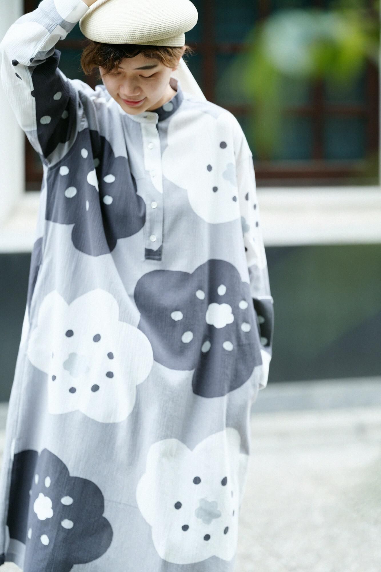 타카시마치지미 20/20 H.N.그란 셔츠 원피스/호호에미