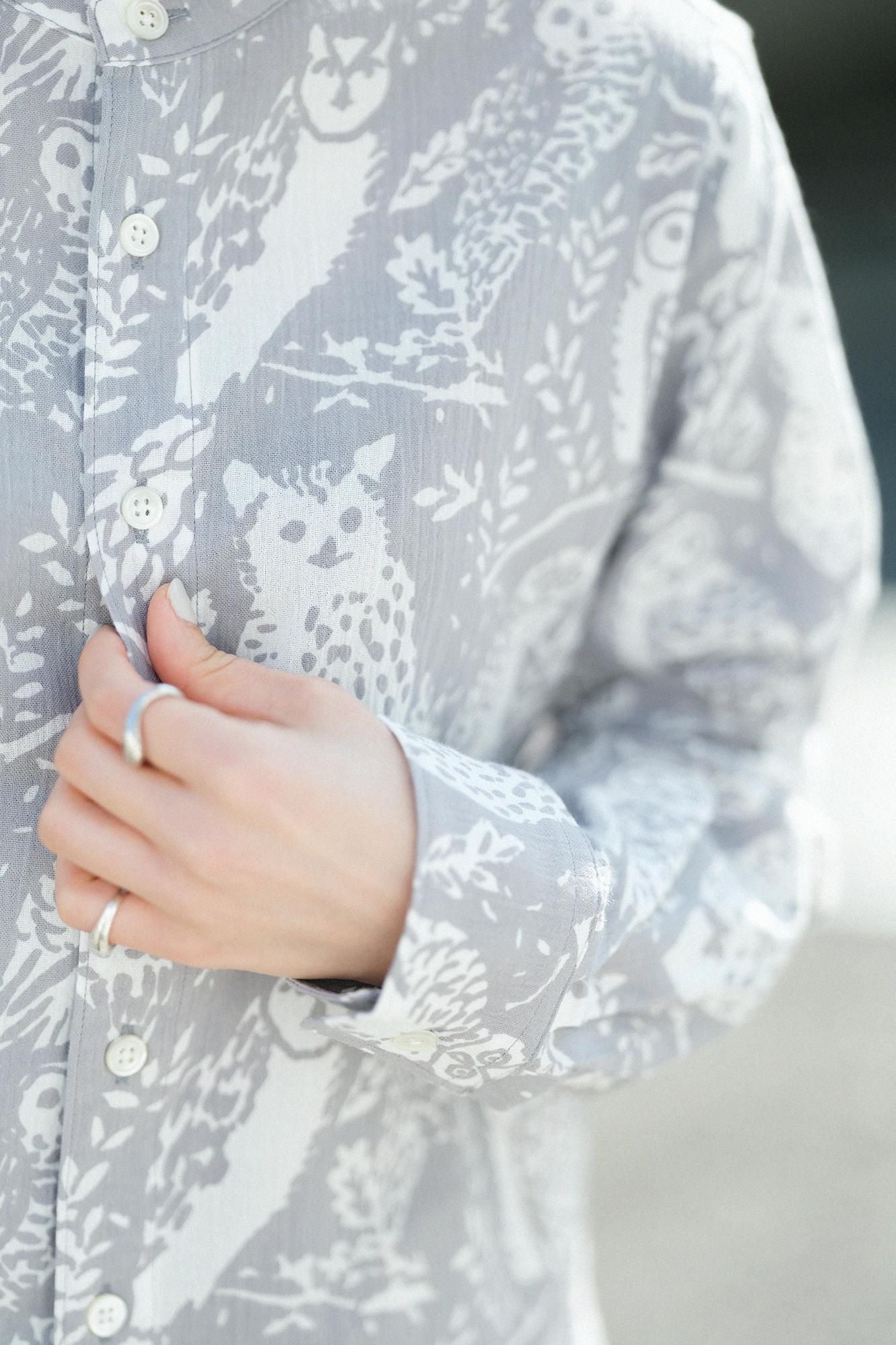 Chizimi Cotton 20/20 Long-sleeved Shirt SP/Life in the Forest