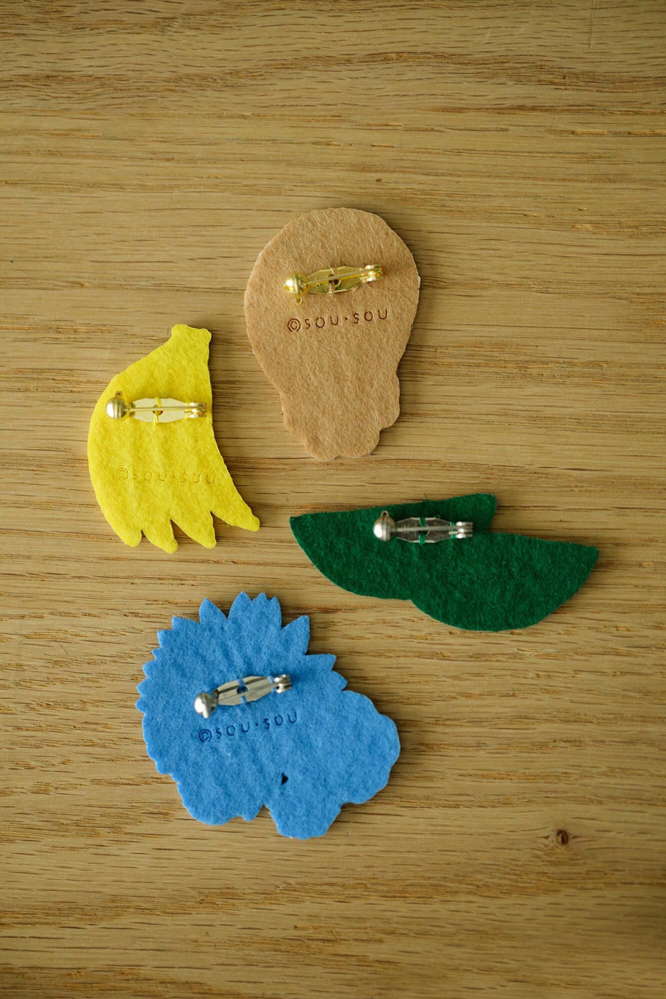 Embroidery Brooch / Jakuchu, Birds and Animals in the Flower Garden-Recreation Elephant