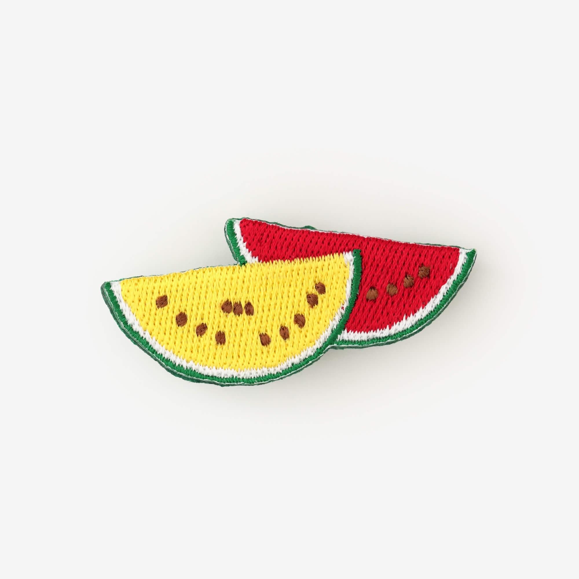 水引パーツ　すいか　6個 刺繍飾り（ししゅうかざり）／西瓜（すいか）