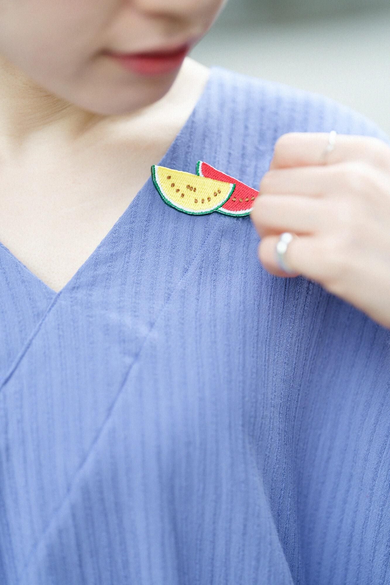 刺繍飾り(ししゅうかざり)/西瓜(すいか)