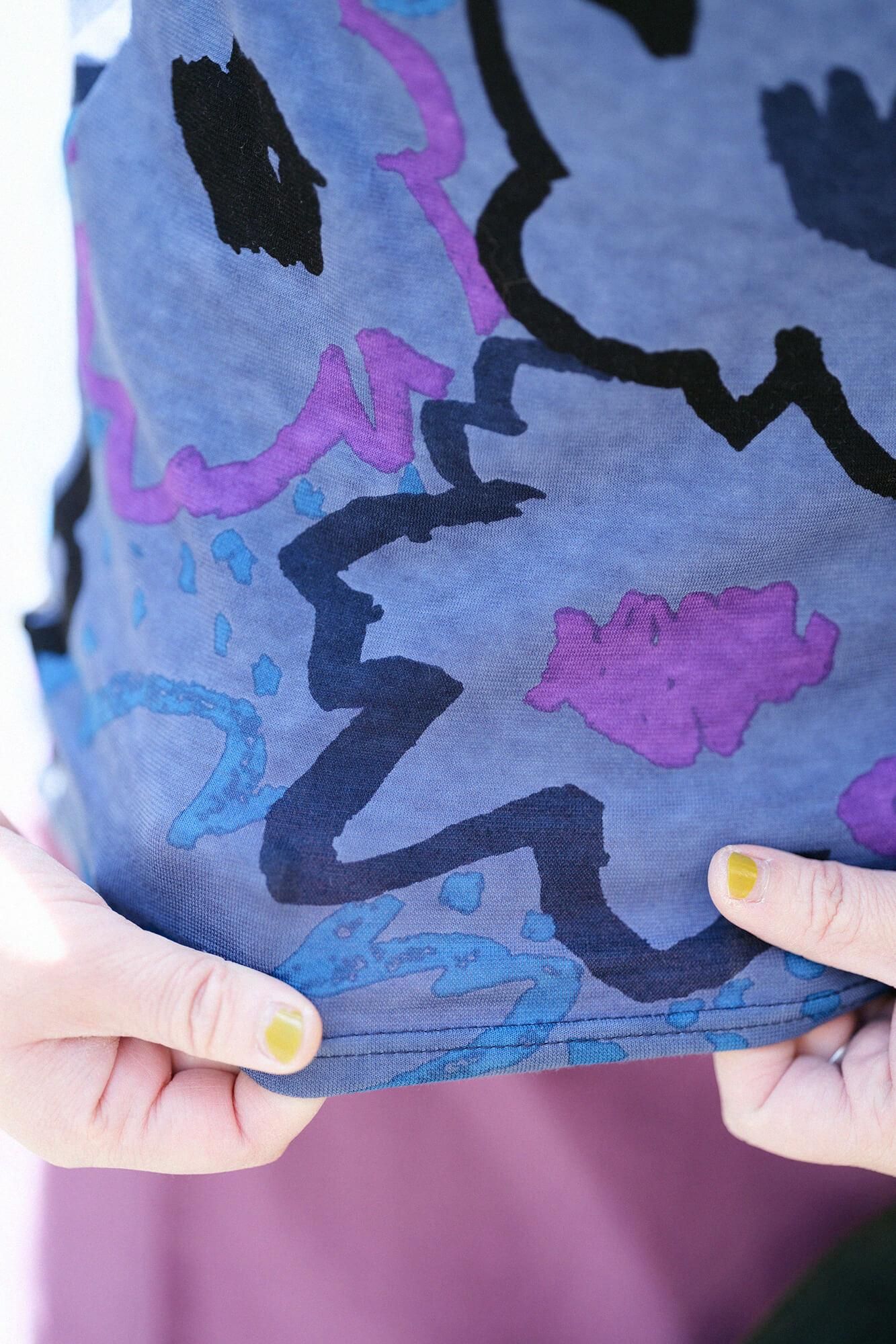 和服領短袖上衣/滿溢