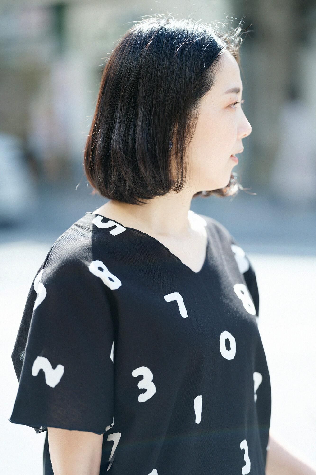 Chizimi Cotton 40/40 Cap Sleeve Top / SO-SU-U Black