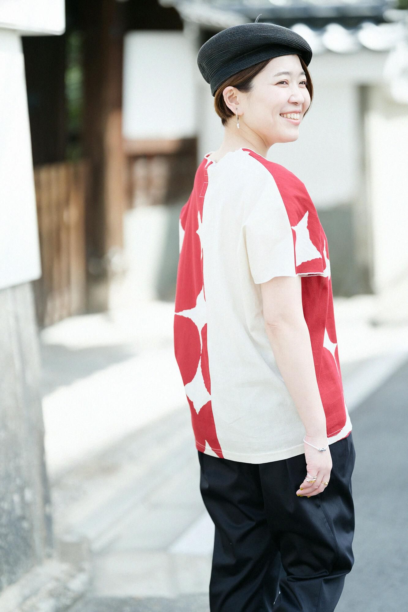 Chizimi Cotton 40/40 Cap Sleeve Top / Marbles and Blank Space