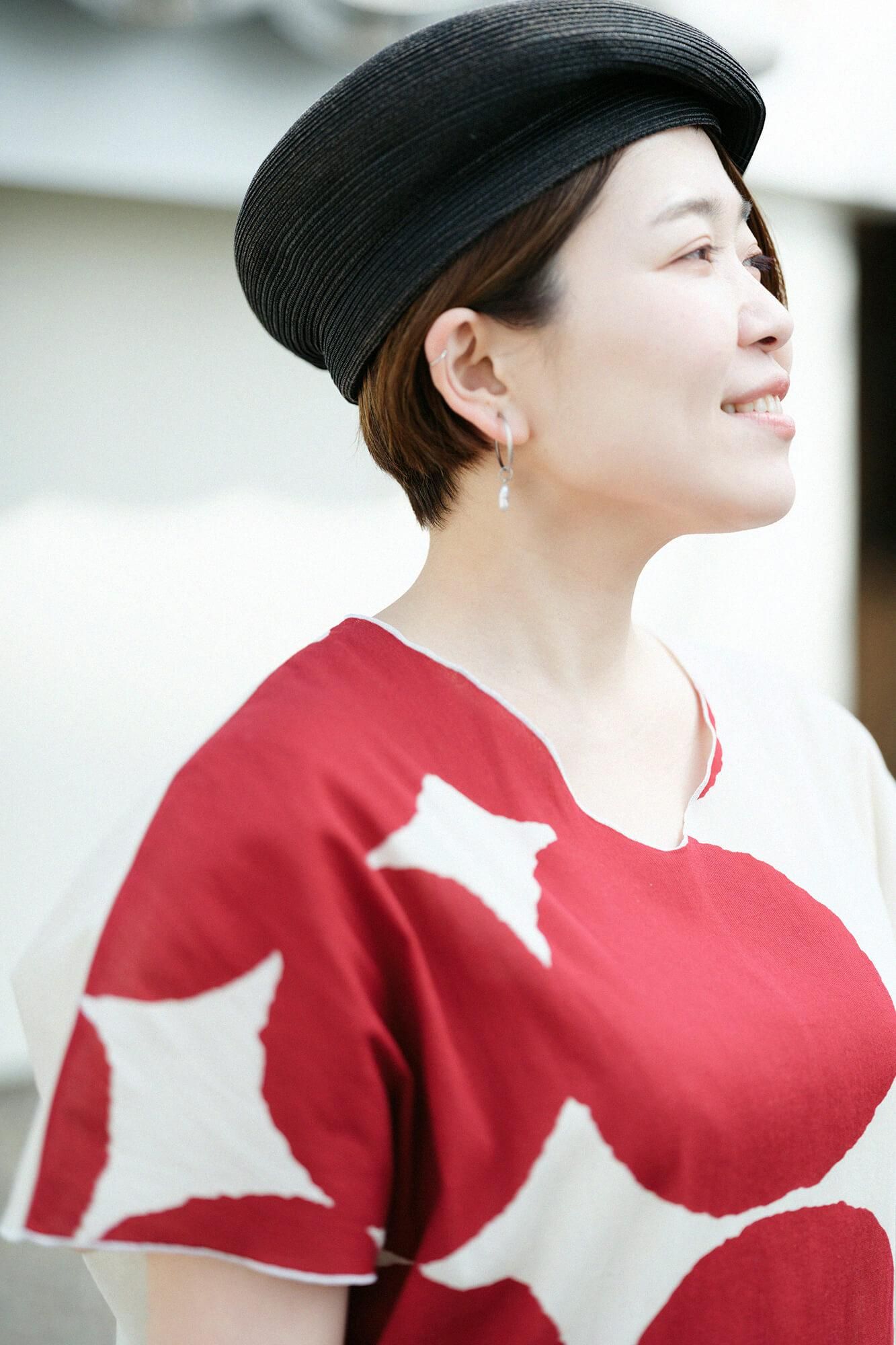 Chizimi Cotton 40/40 Cap Sleeve Top / Marbles and Blank Space