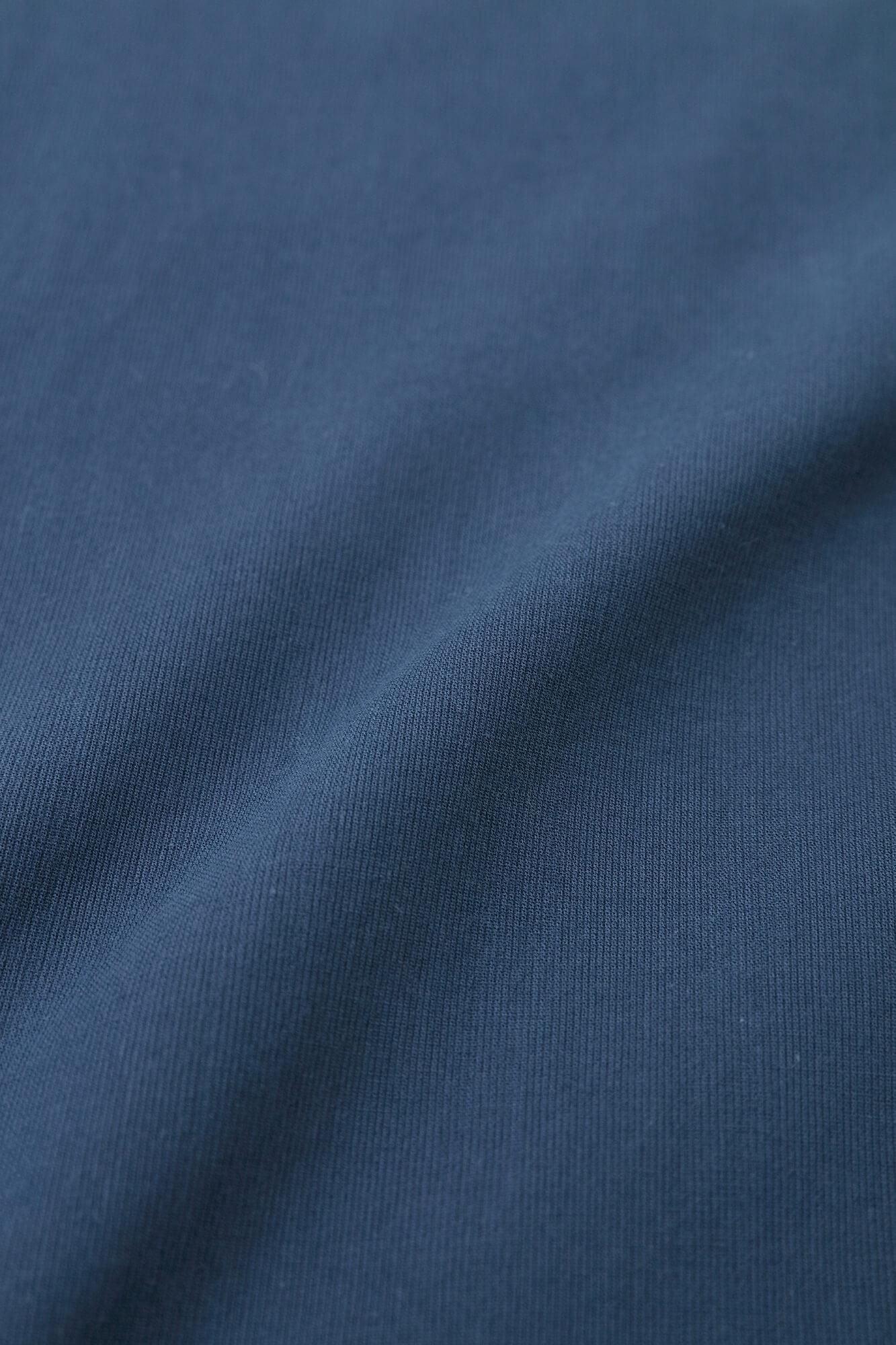 高島縮棉 40/40半衿風靡/灰藍色