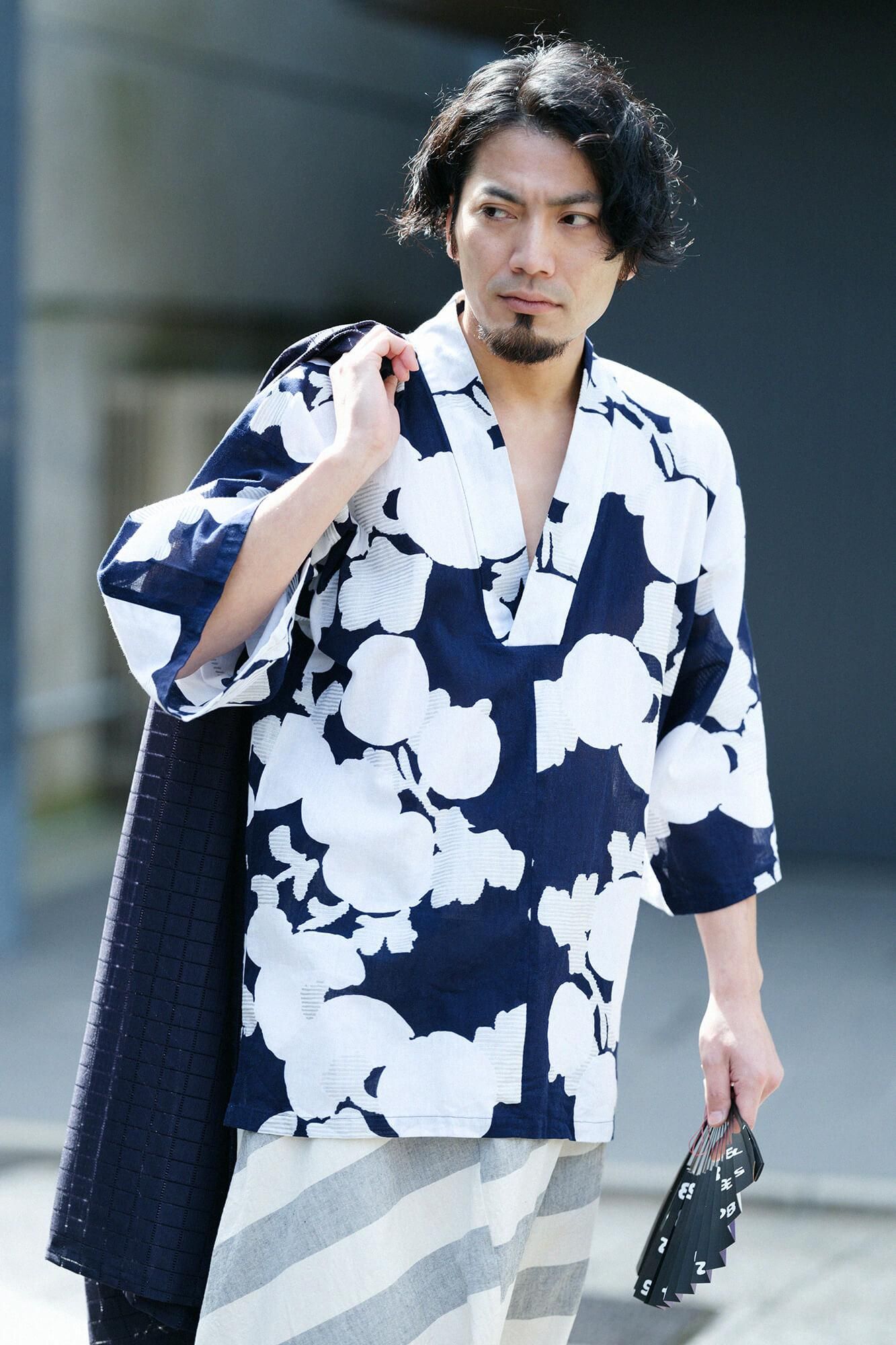 SOU・SOU×Hakuchikudo Folding Fan / SO-SU-U Black