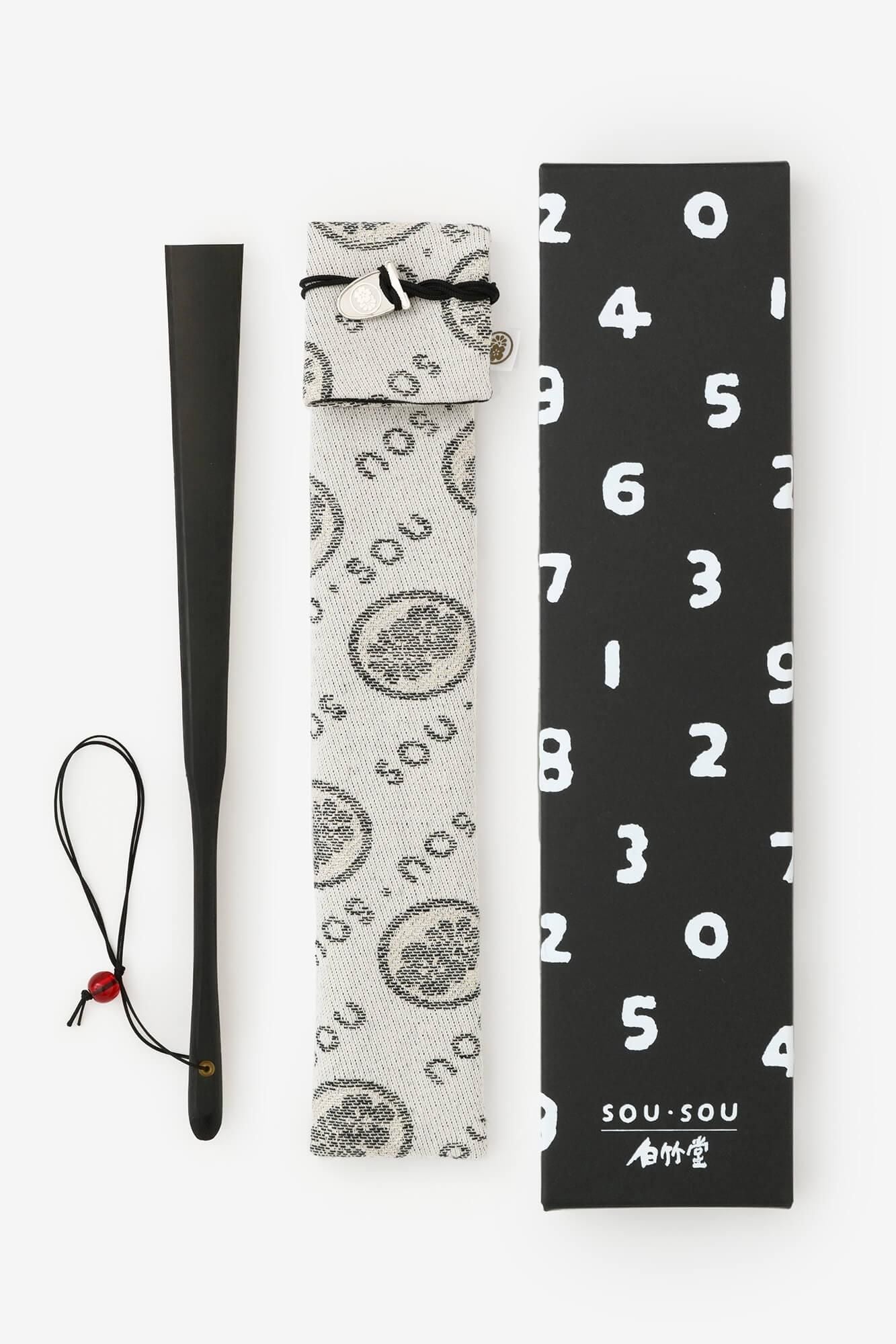 SOU・SOU×白竹堂京折扇/ SO-SU-U十數 白色