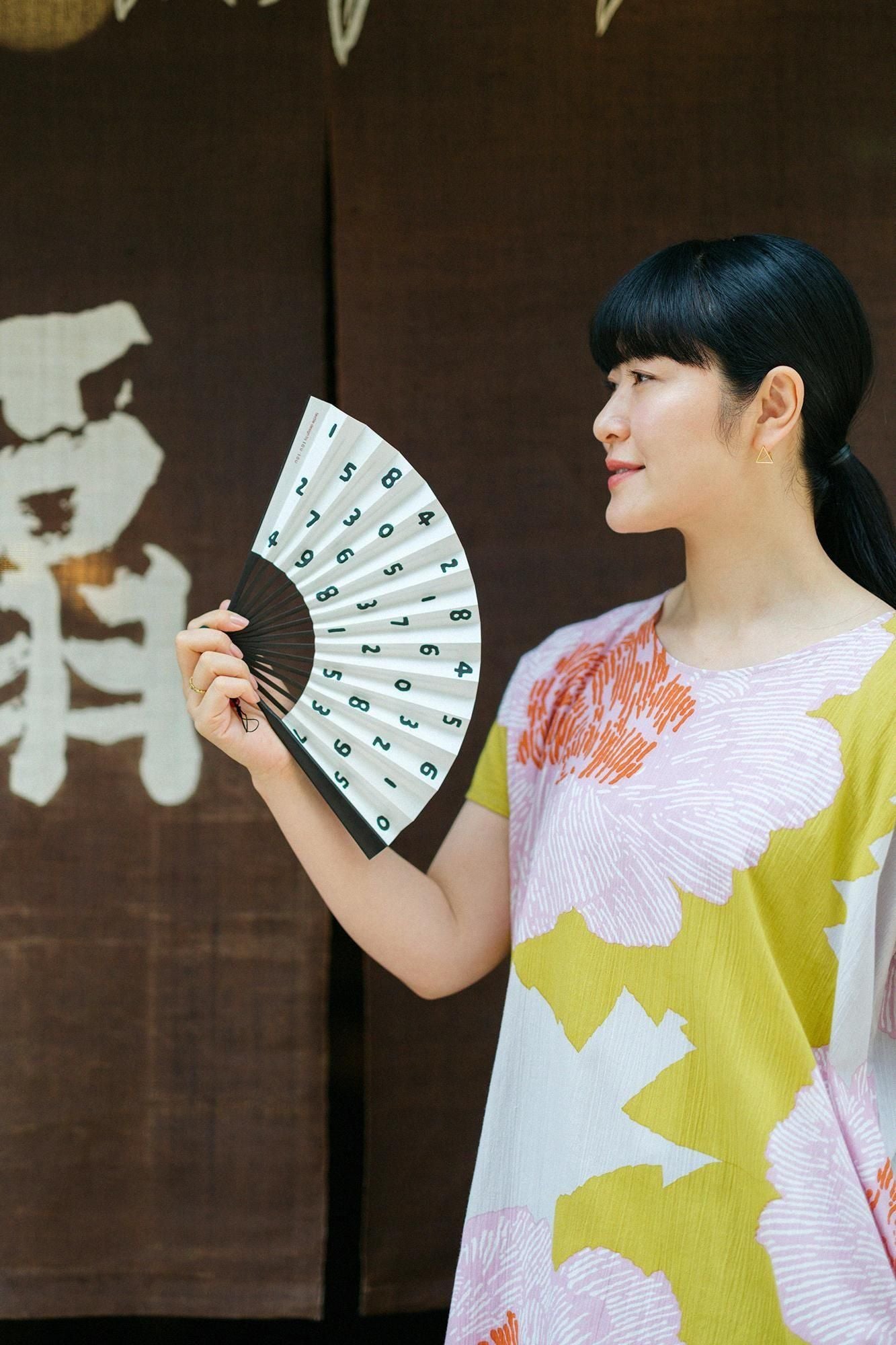 SOU・SOU×白竹堂京折扇/ SO-SU-U十數 白色