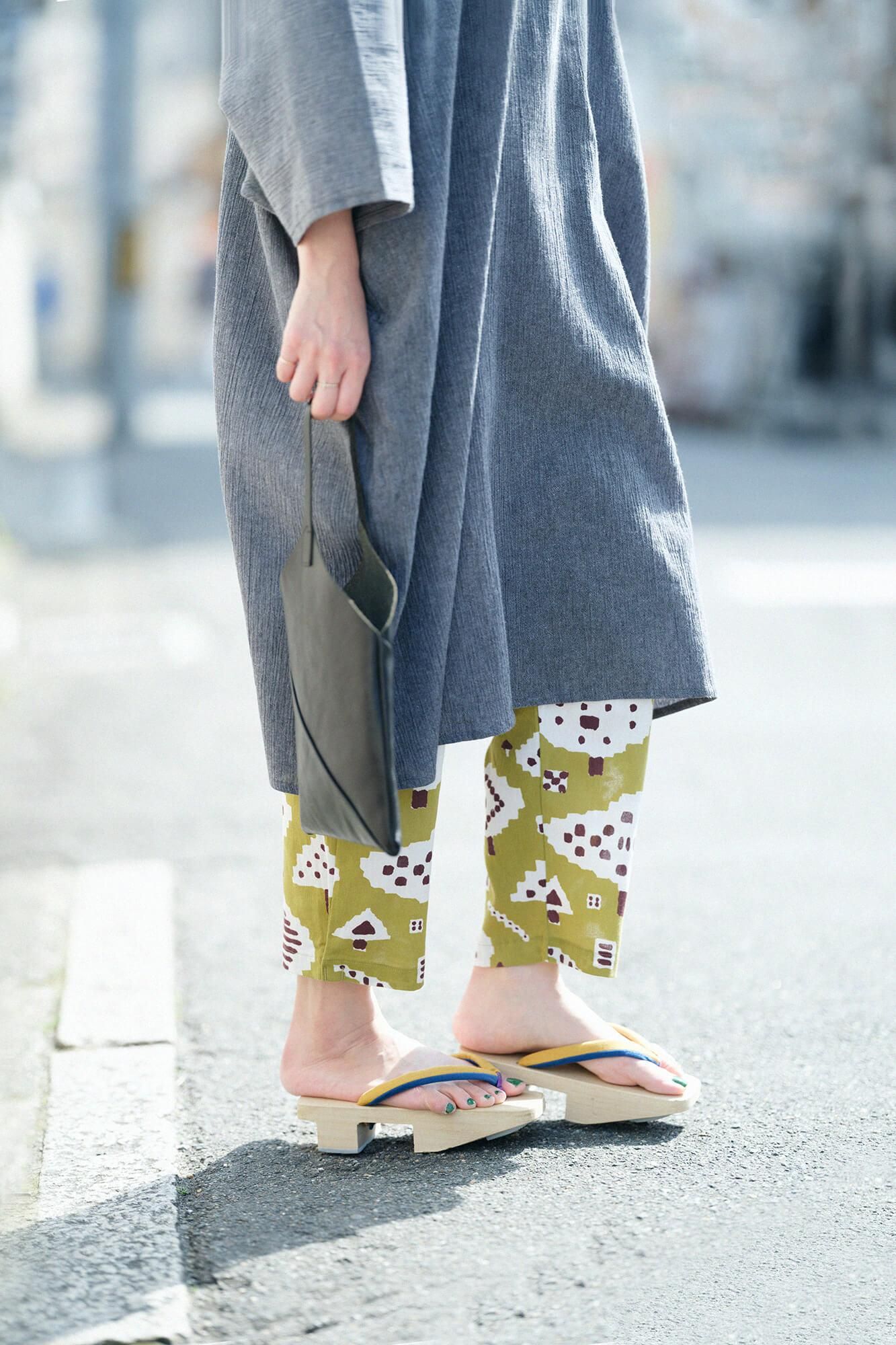 Chizimi Cotton 40/40 Skinny Pants / Park