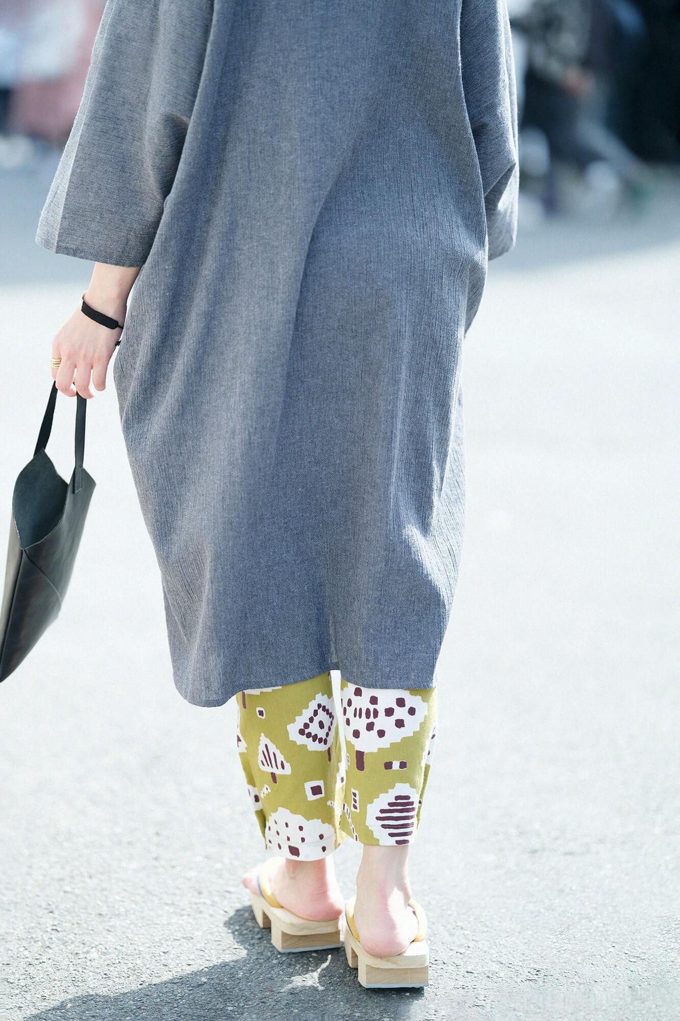 Chizimi Cotton 40/40 Skinny Pants / Park