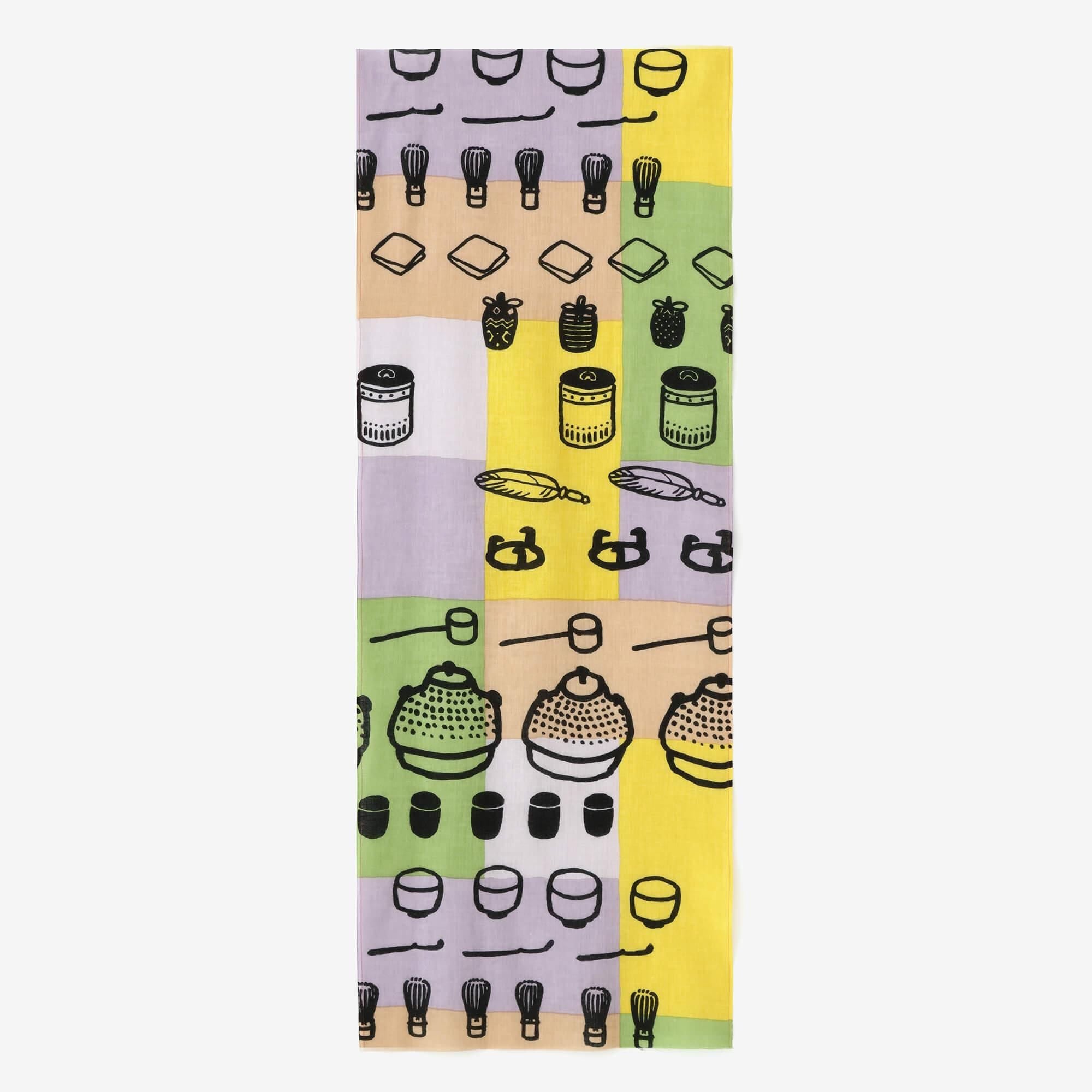 トープ おたぬ様 伊勢木綿 textile手ぬぐい／茶道具（ちゃどうぐ）