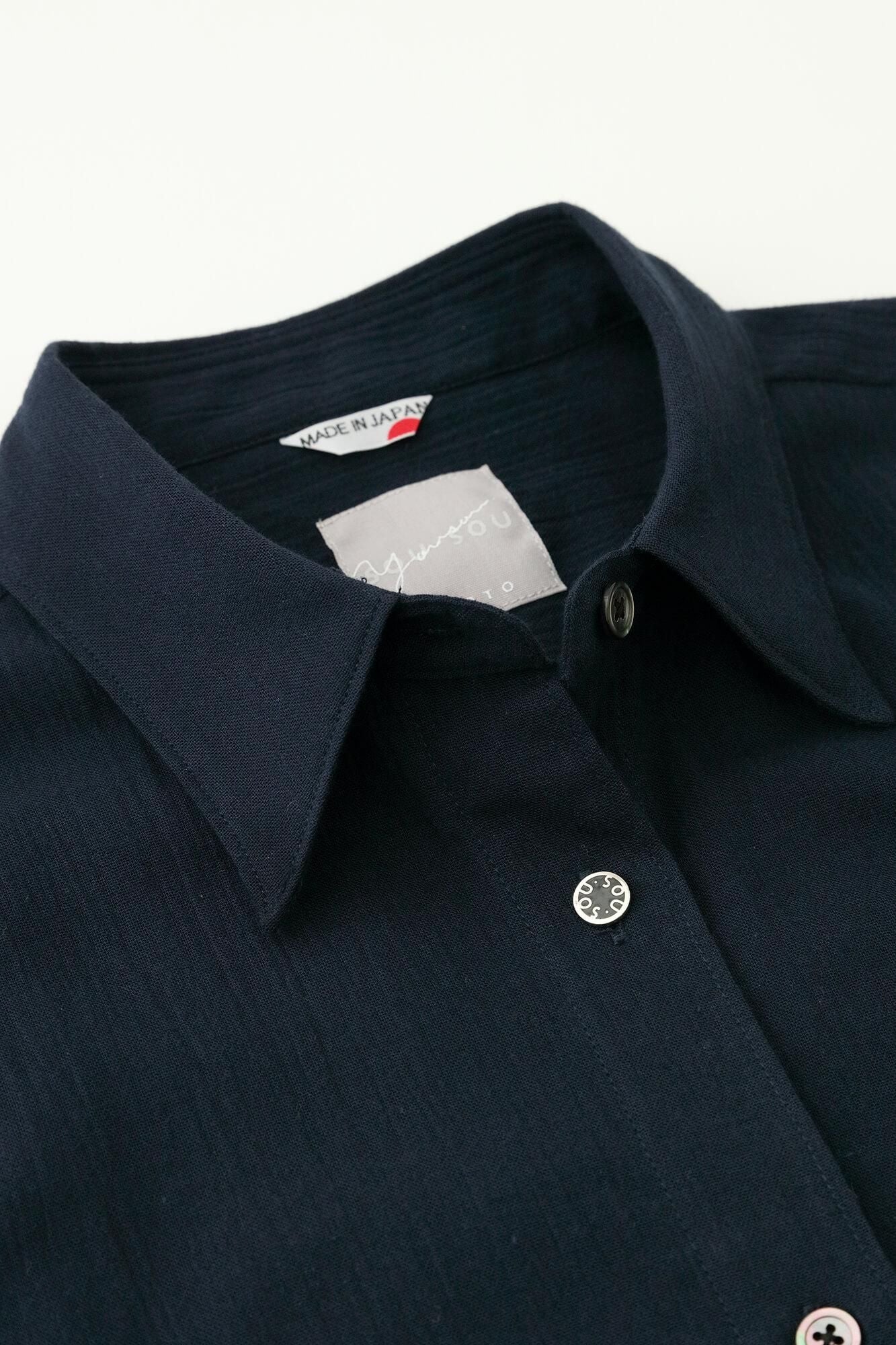 타카시마치지미 20/20 그란 튜닉셔츠/남색