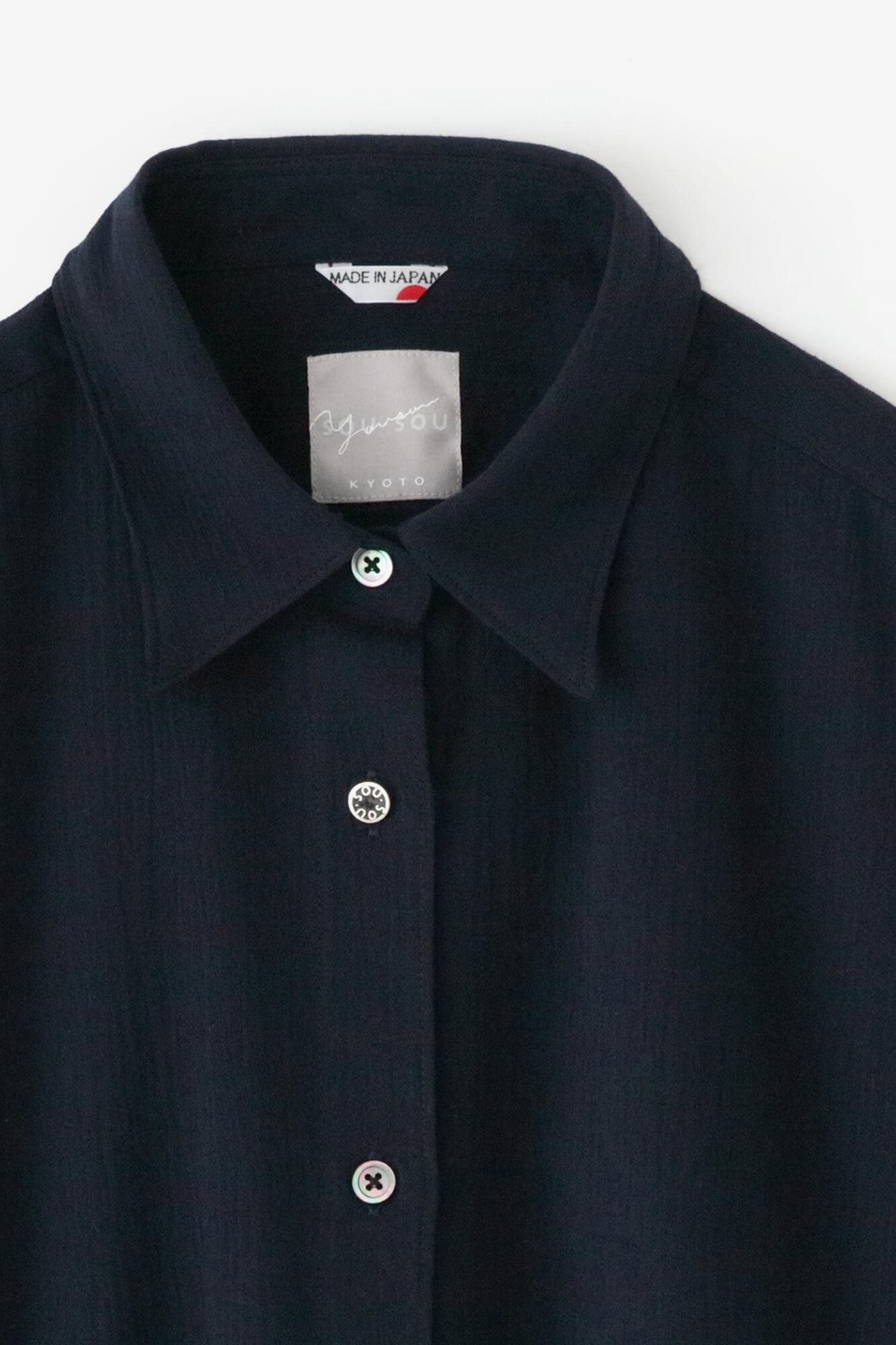 타카시마치지미 20/20 그란 튜닉셔츠/남색