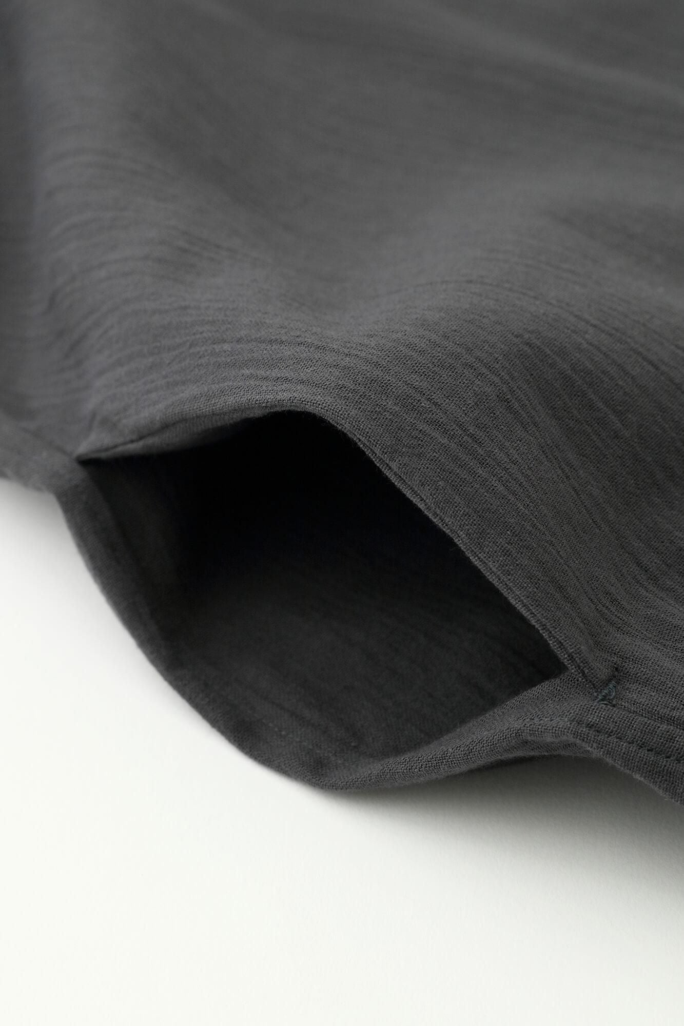 타카시마치지미 20/20 그란 튜닉셔츠/짙은 회색