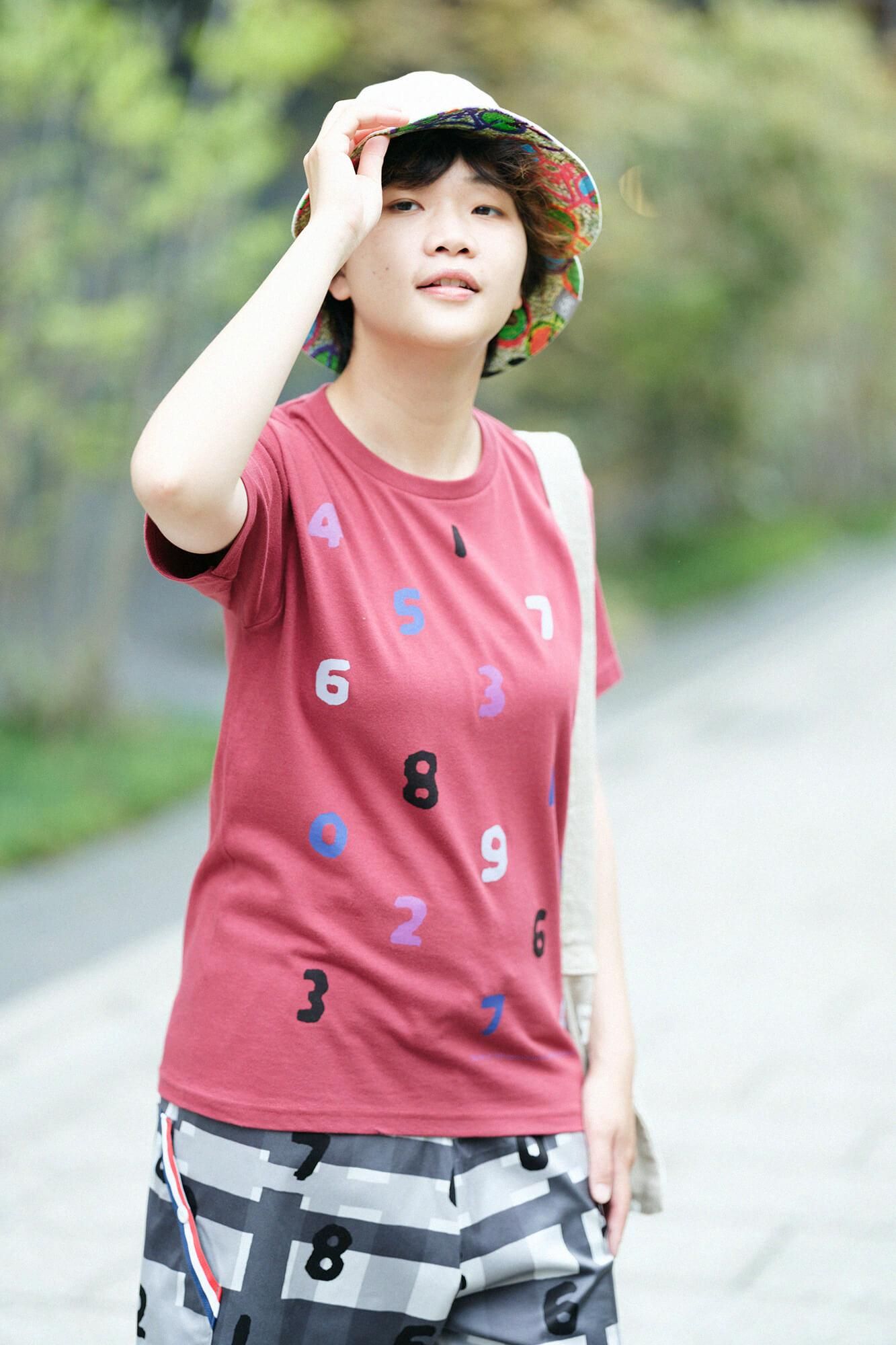 SO-SU-U十數四色短袖T-shirt【5.0】/酒紅色