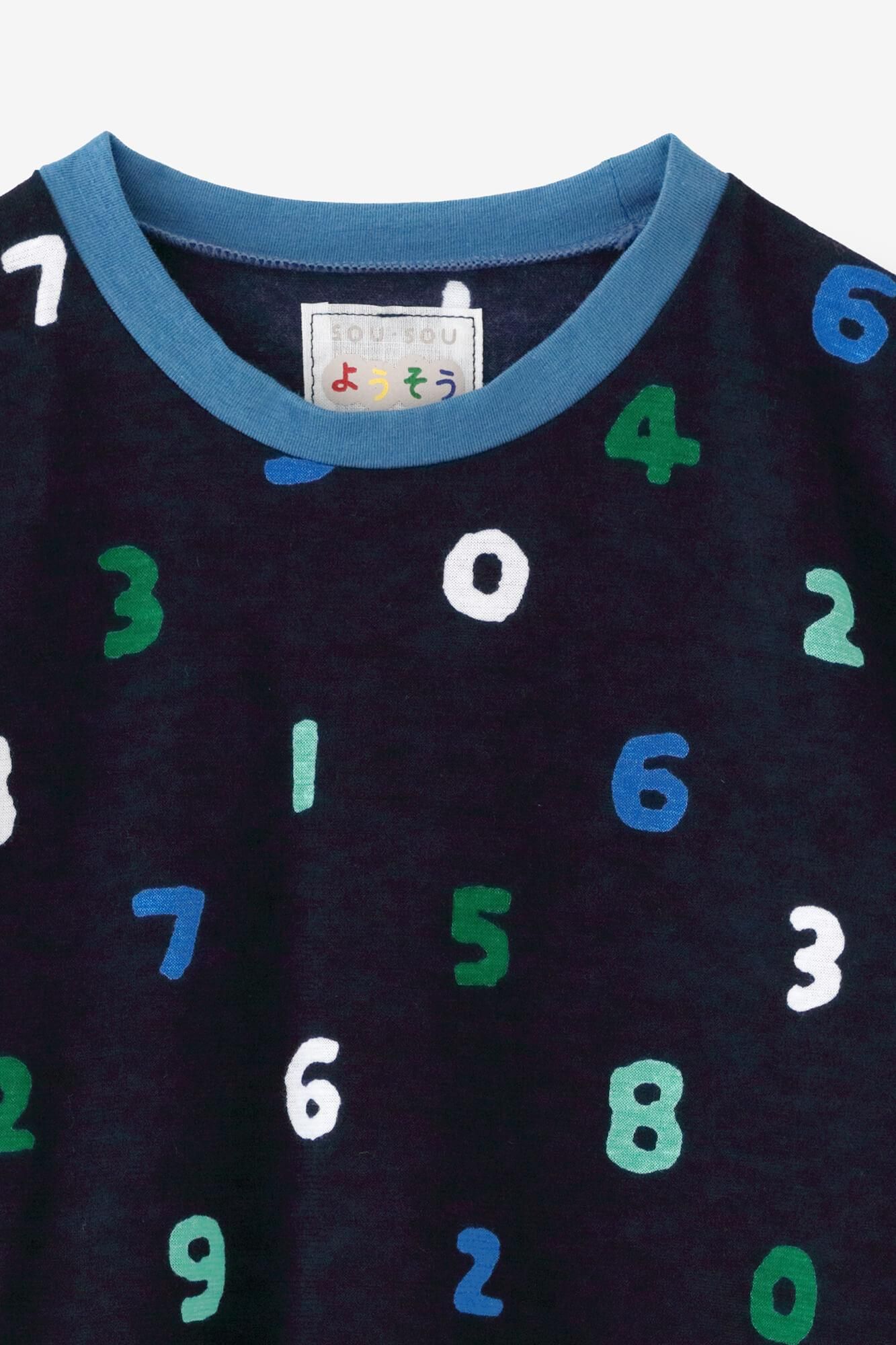 短袖T-shirt/SO-SU-U十數 四色 深藍色