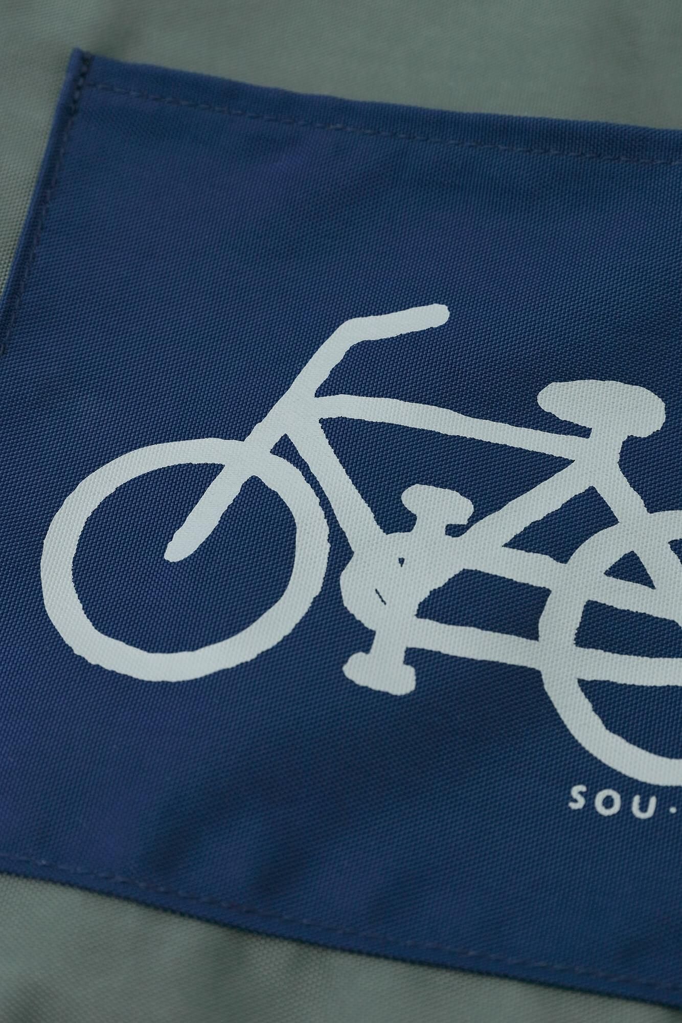 ナイロンサコッシュ 小/チャリンコ 鉛色(なまりいろ)