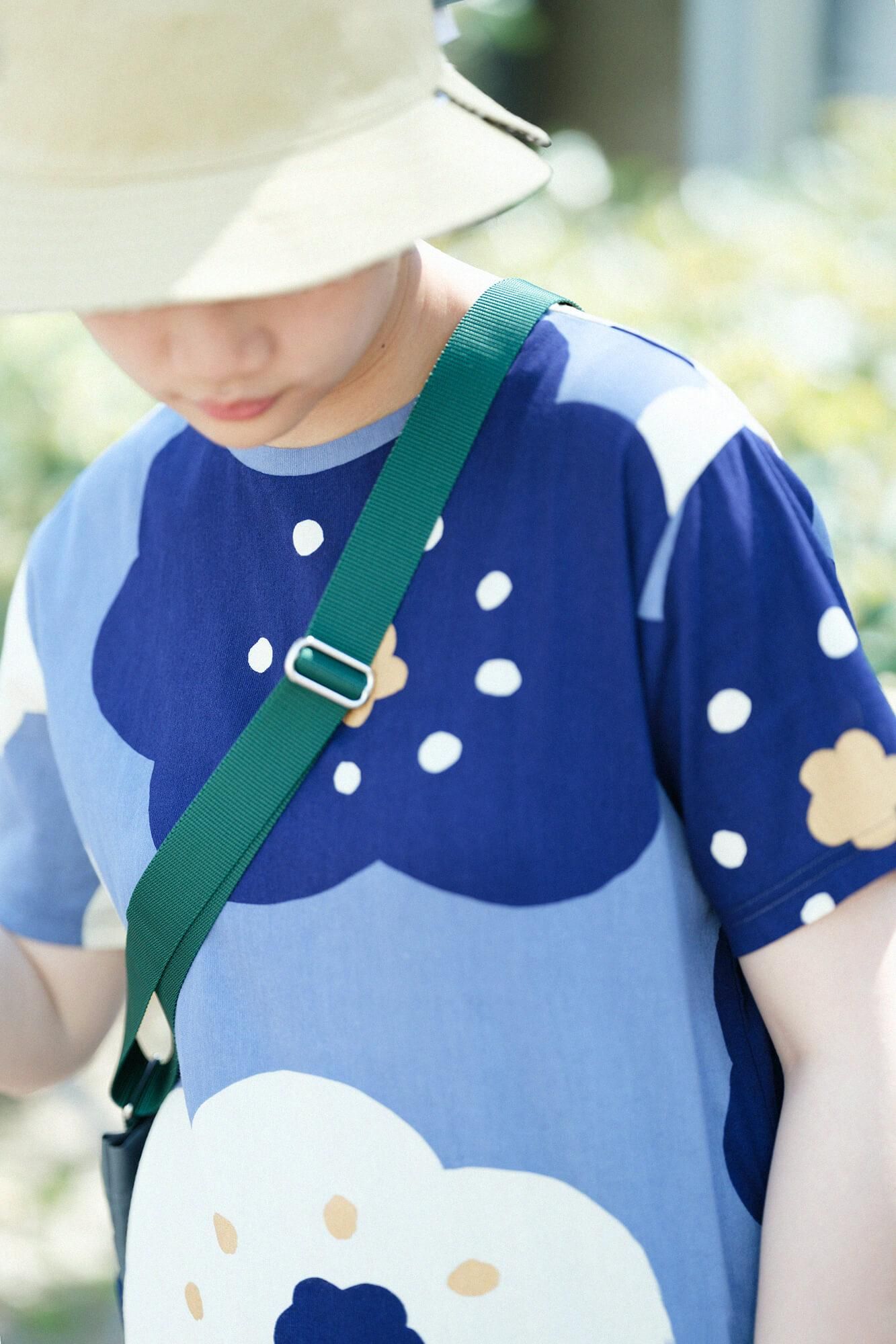 ナイロンサコッシュ 小/チャリンコ 鉛色(なまりいろ)