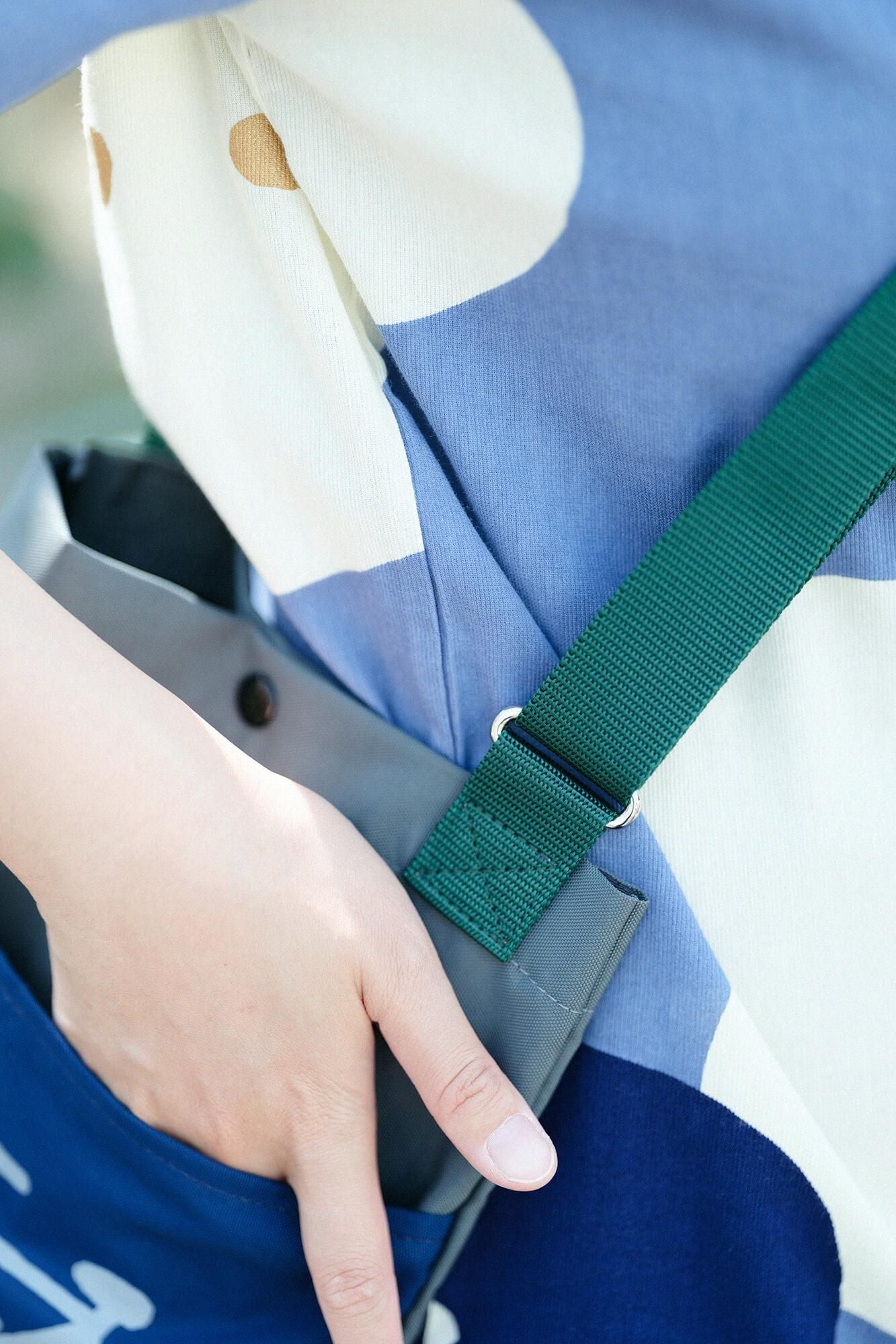 ナイロンサコッシュ 小/チャリンコ 鉛色(なまりいろ)