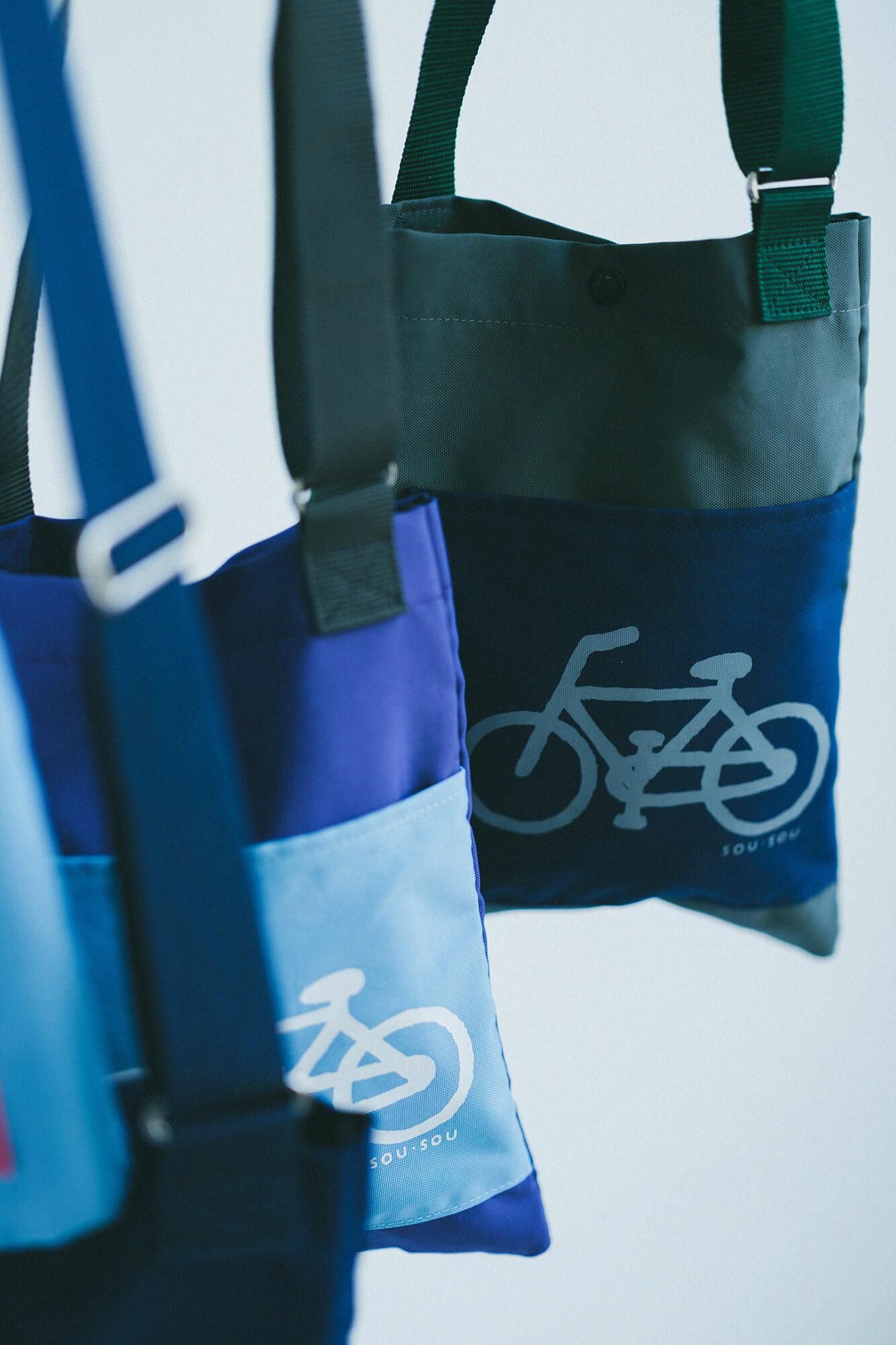 ナイロンサコッシュ 小/チャリンコ 鉛色(なまりいろ)