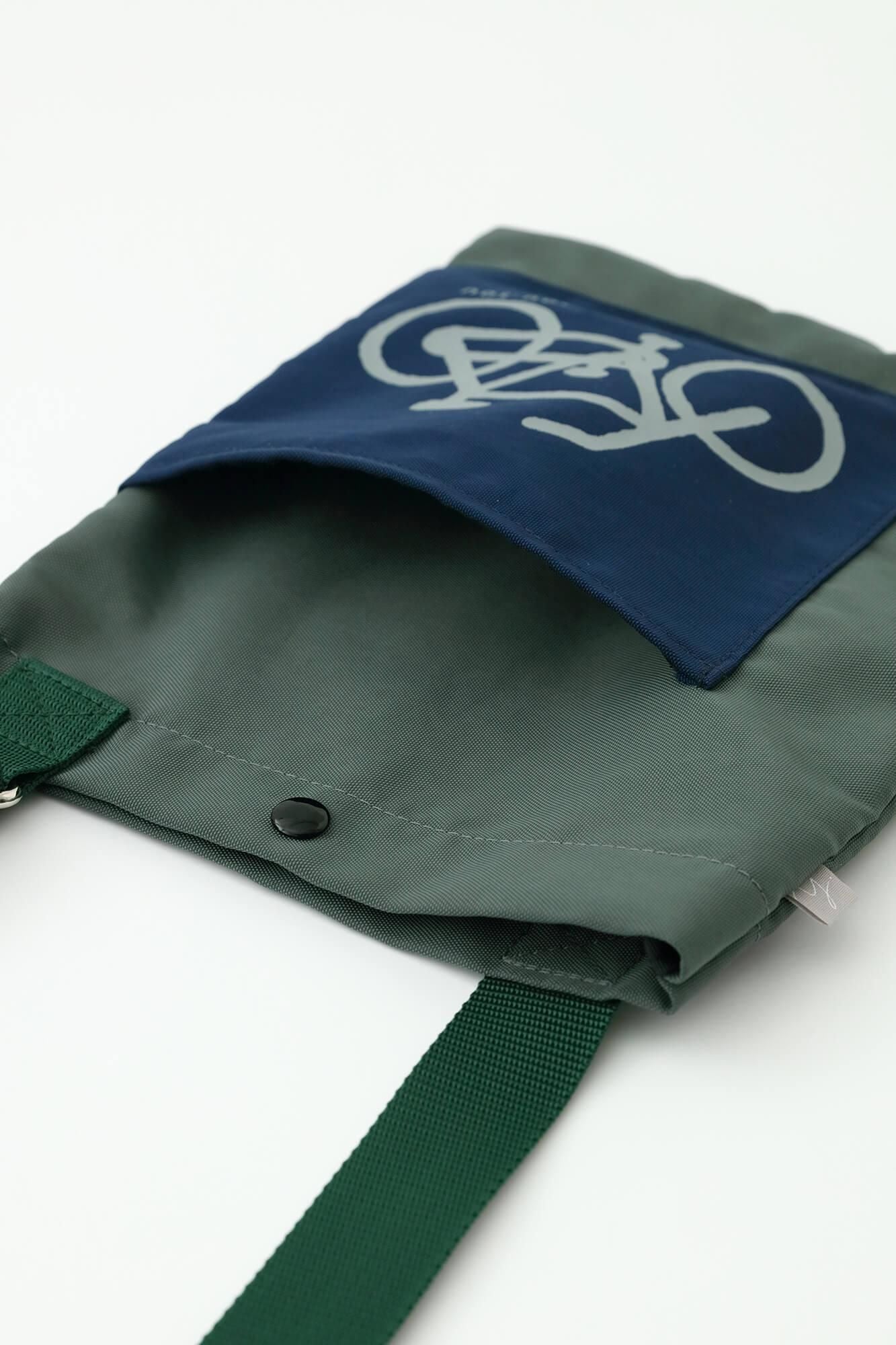 ナイロンサコッシュ 小/チャリンコ 鉛色(なまりいろ)