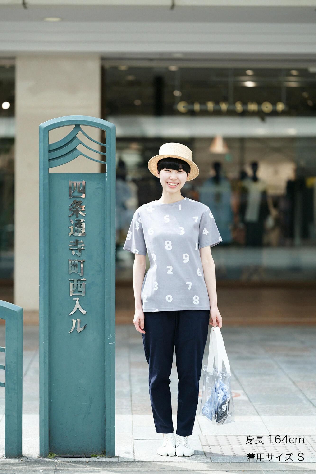 takashima chiku 40/40短袖T恤/so-su-u轻墨颜色(浅墨水)