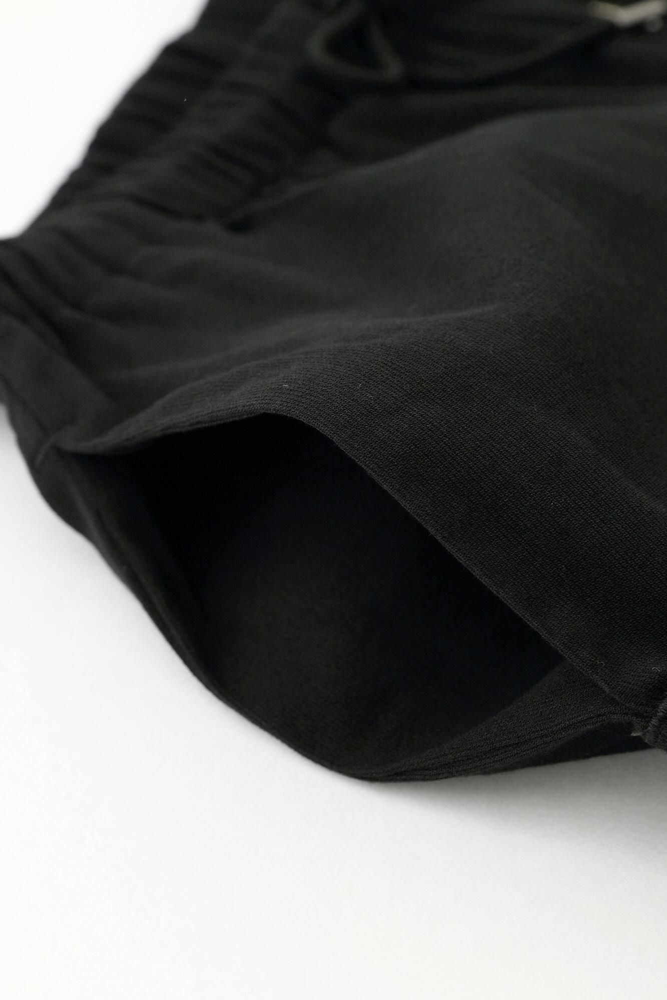 高島縮棉 40/40闊腿褲2.0/黑色