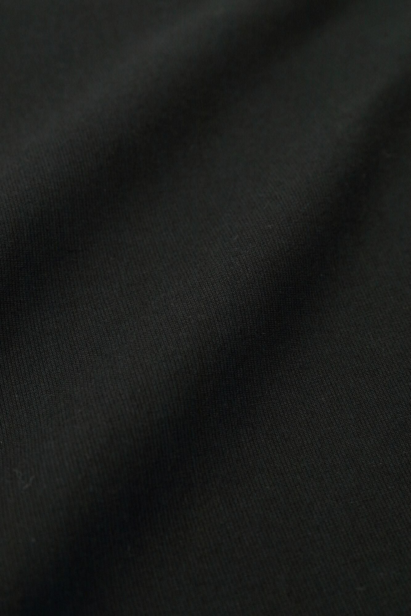 高島縮棉 40/40闊腿褲2.0/黑色