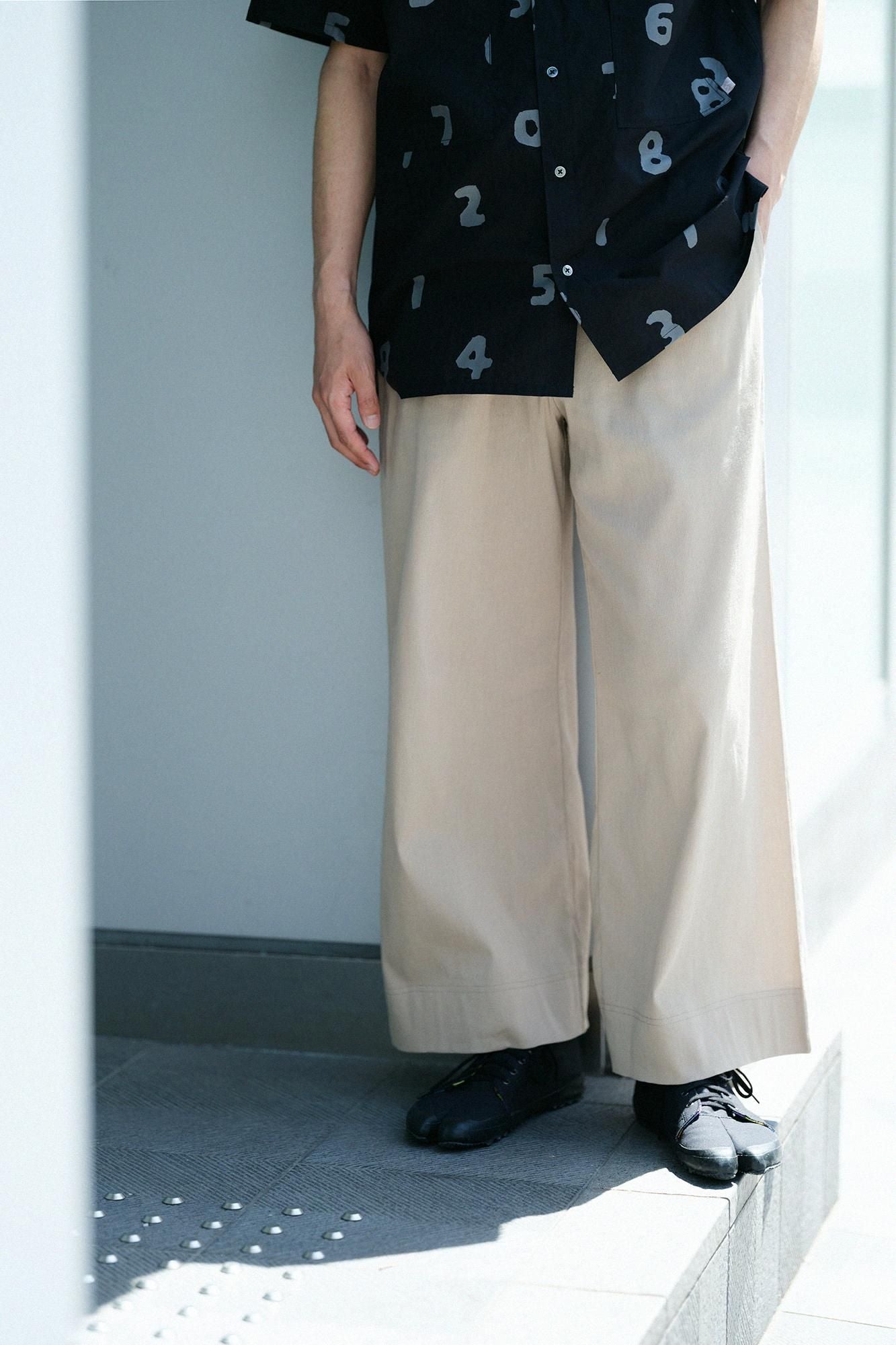 Takashima Jiji 40/40 pantalon large 2.0/chêne blanc