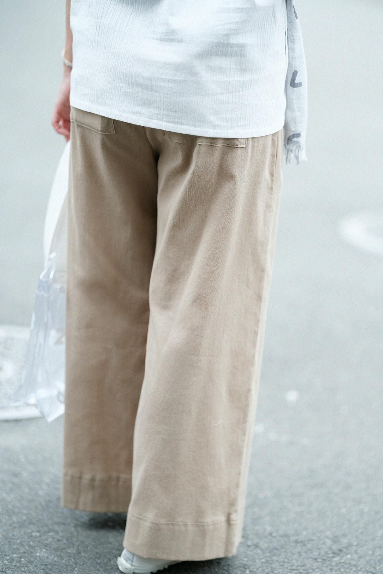 Takashima Jiji 40/40 pantalon large 2.0/chêne blanc