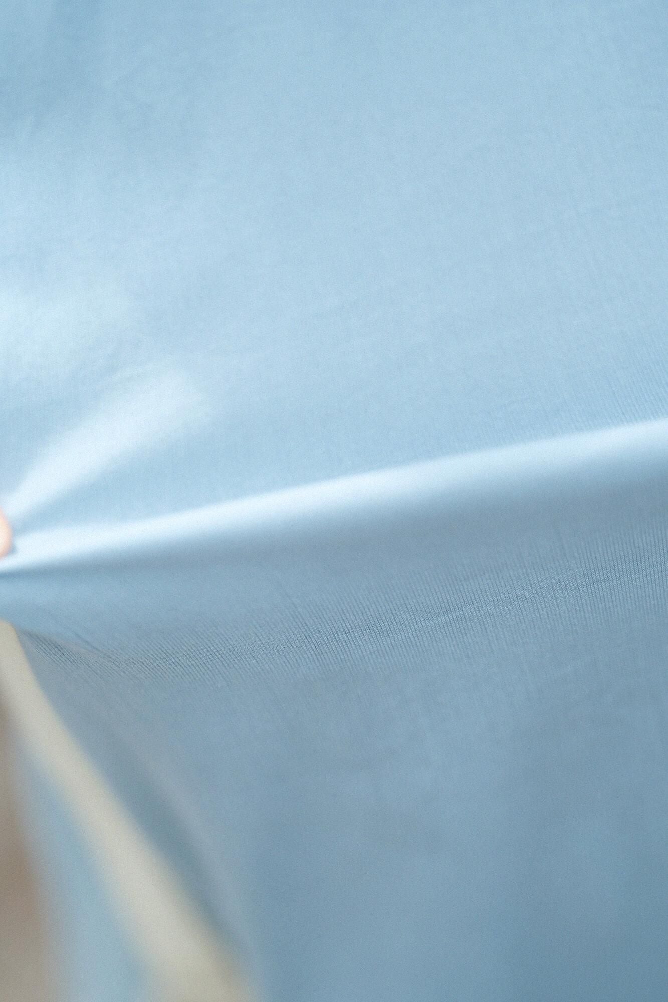 타카시마치지미 40/40 히라소데 보트넥 원피스/ Light Celadon (Ususeiji)