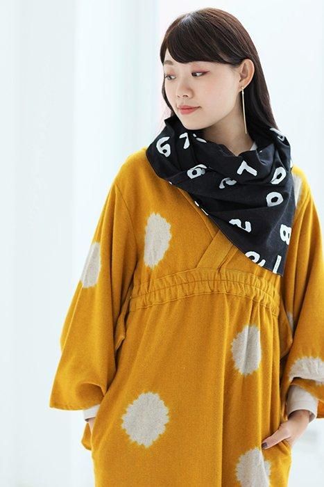 Isemomen Cotton Scarf / SO-SU-U Large Black 2