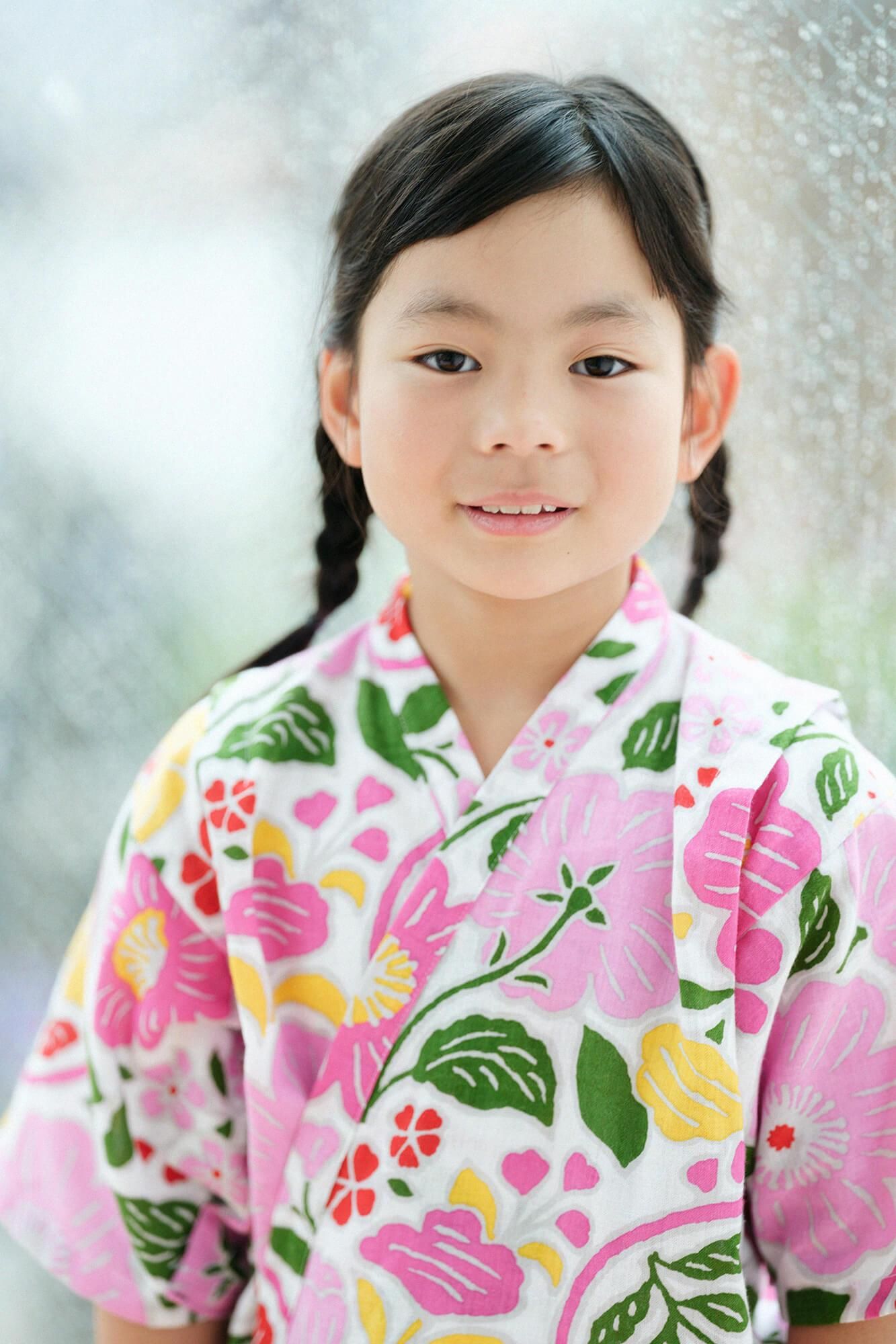 ●いせもめん こどもじんべい/ももやまざくら