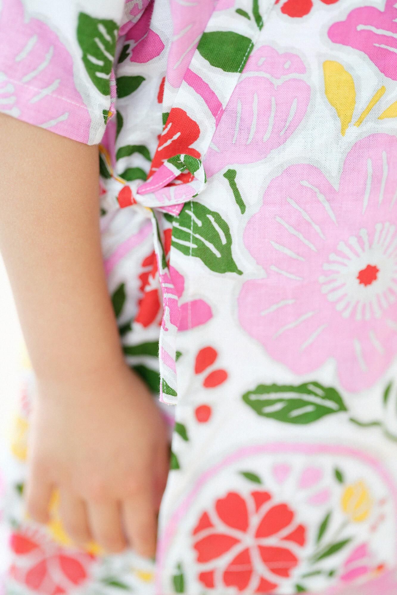 ●いせもめん こどもじんべい/ももやまざくら