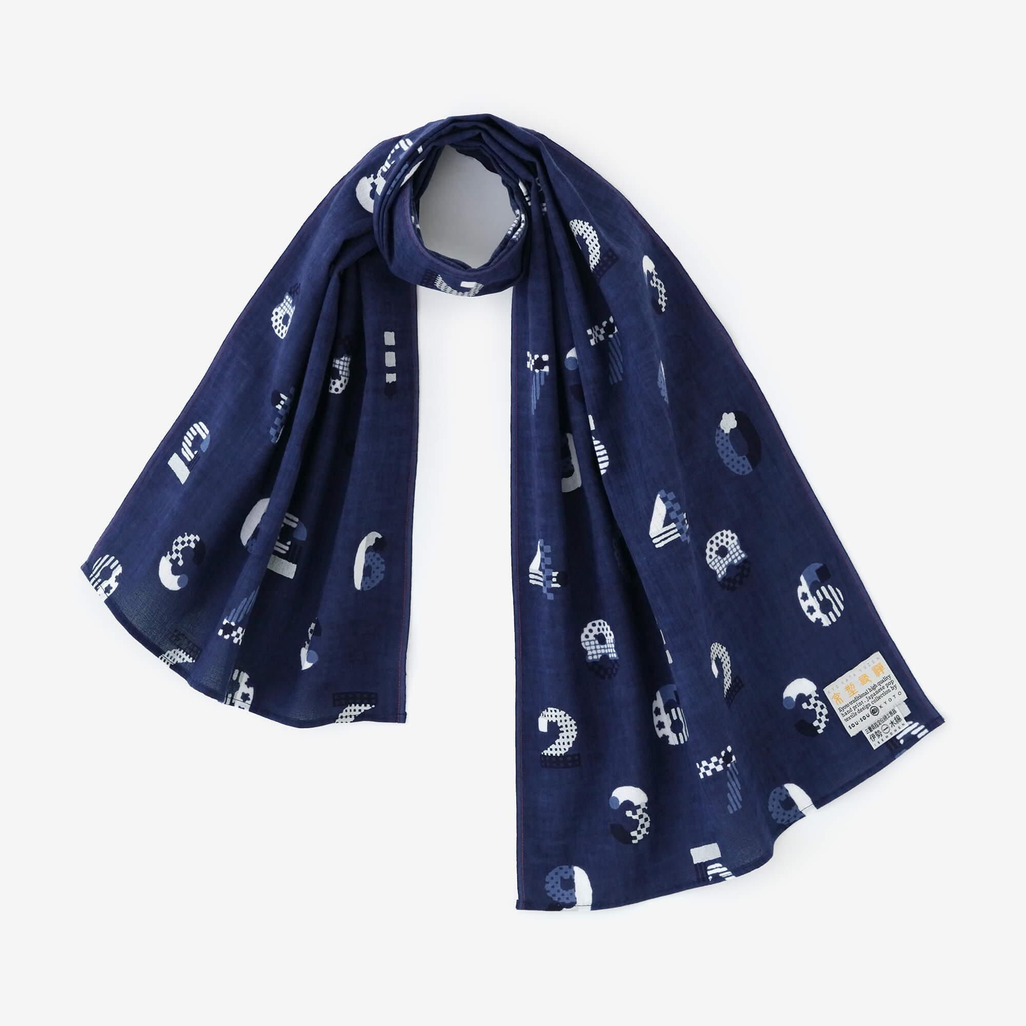 SOU・SOU 20th anniv. Isemomen Cotton Short Scarf / SO-SU-U in Special Day