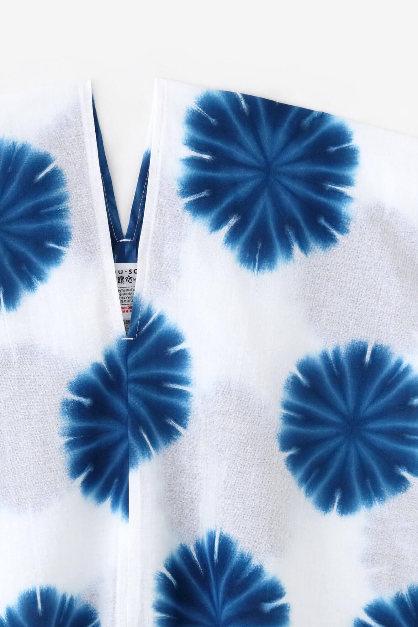 伊勢木棉 有松鳴海紮染 文 方形上衣拼接/張正麻葉 2