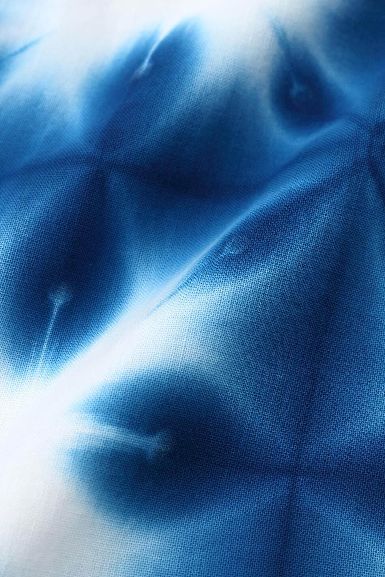 伊勢木棉 有松鳴海紮染 文 方形上衣 拼接/張正 雪花 2