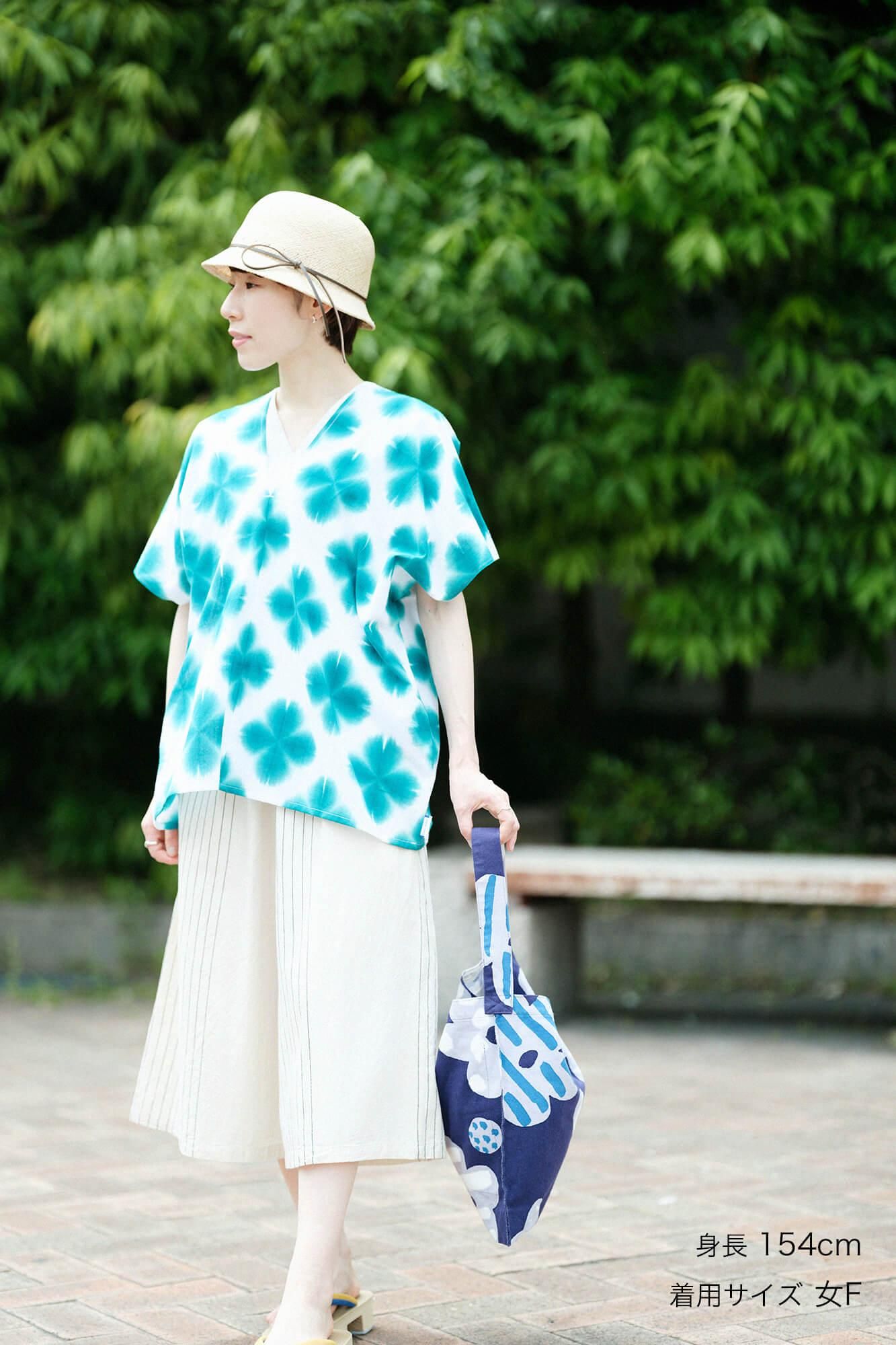 ISE棉花,Arimatsu Narumi Shibori,文字,窗扇,两体,两体,Zhang Zheng,Sekka,绿色3