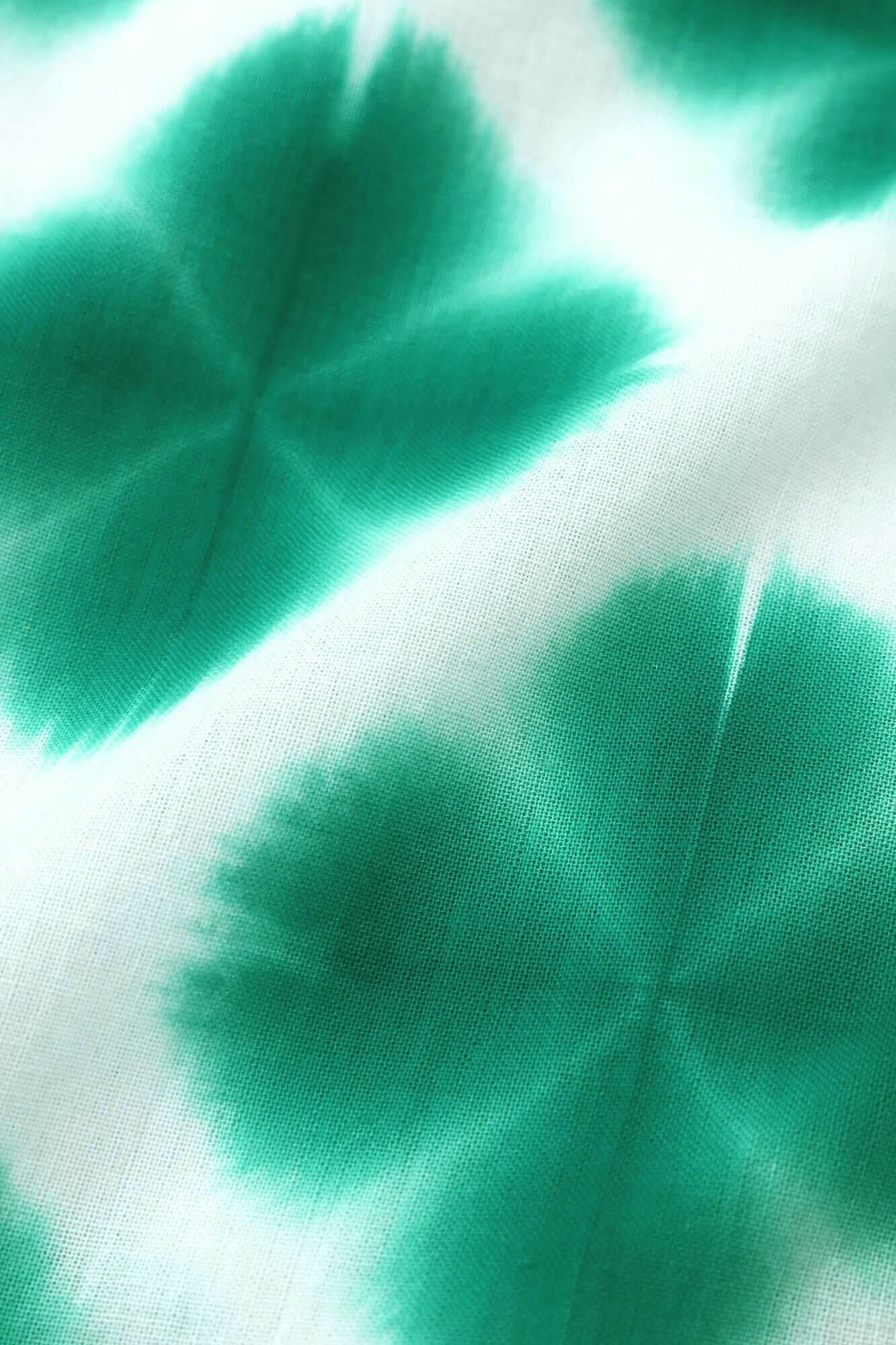 ISE棉花,Arimatsu Narumi Shibori,文字,窗扇,两体,两体,Zhang Zheng,Sekka,绿色3