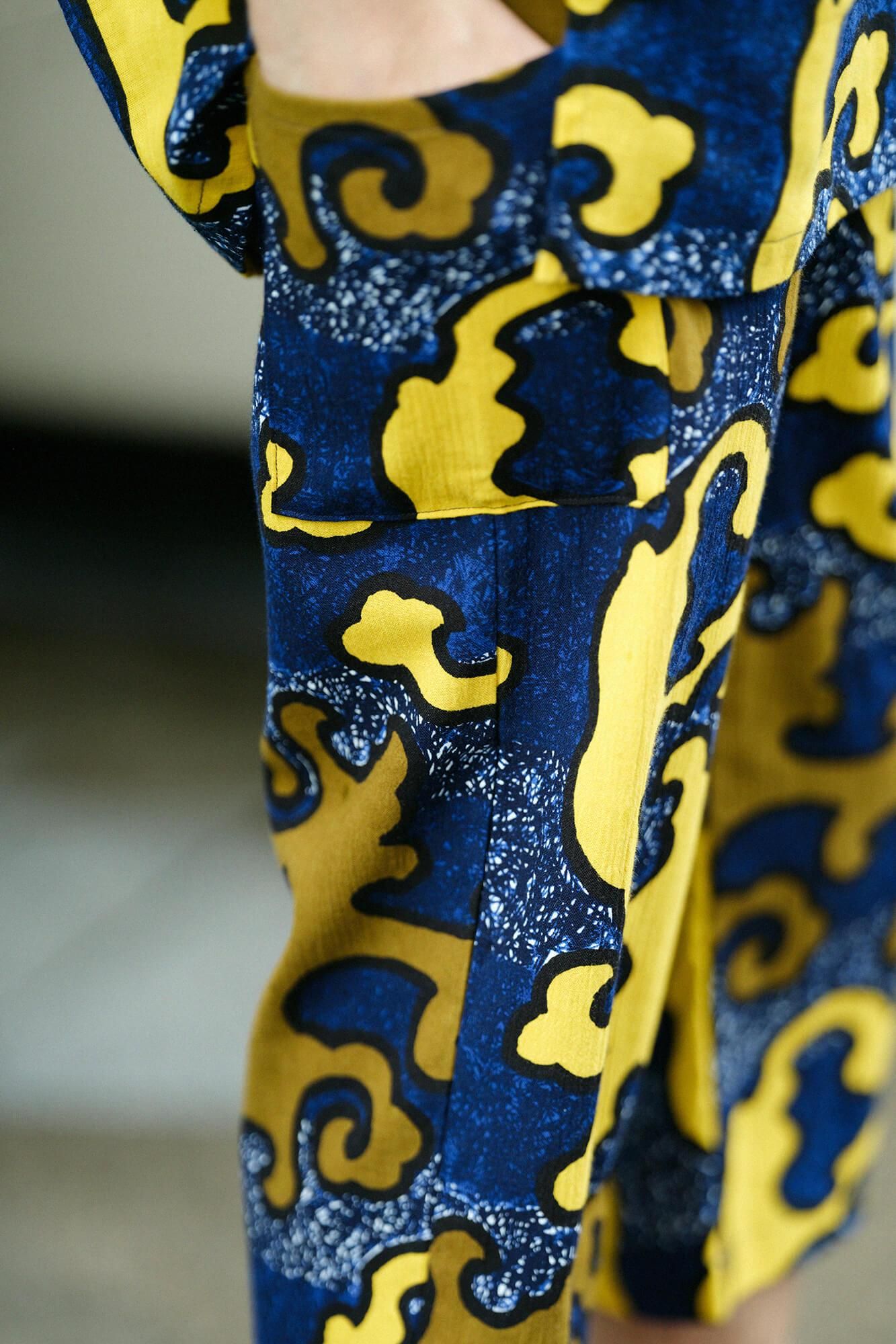 Chizimi Cotton 20/20 Skinny Pants / Raging Billows