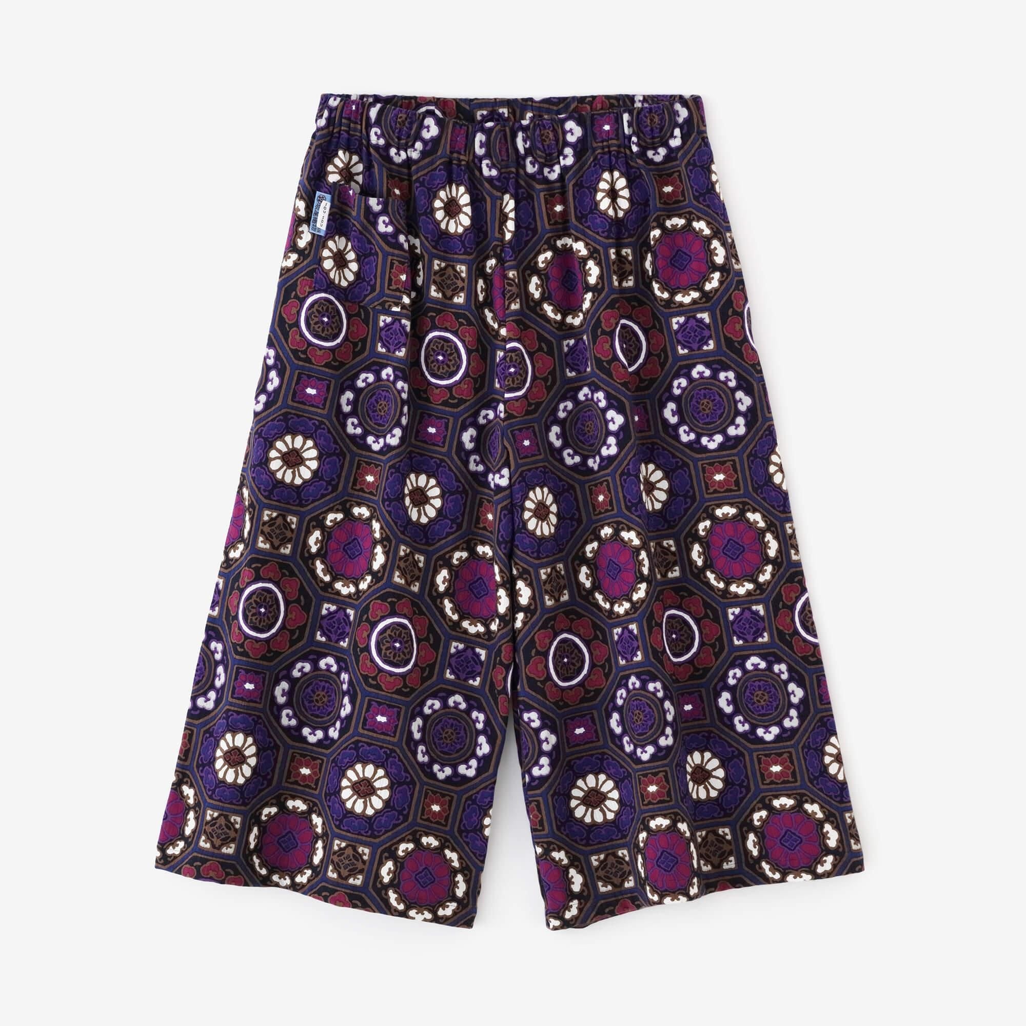 【Online】Chizimi Cotton 20/20 Wide-legged Pants Short Length/Gorgeous