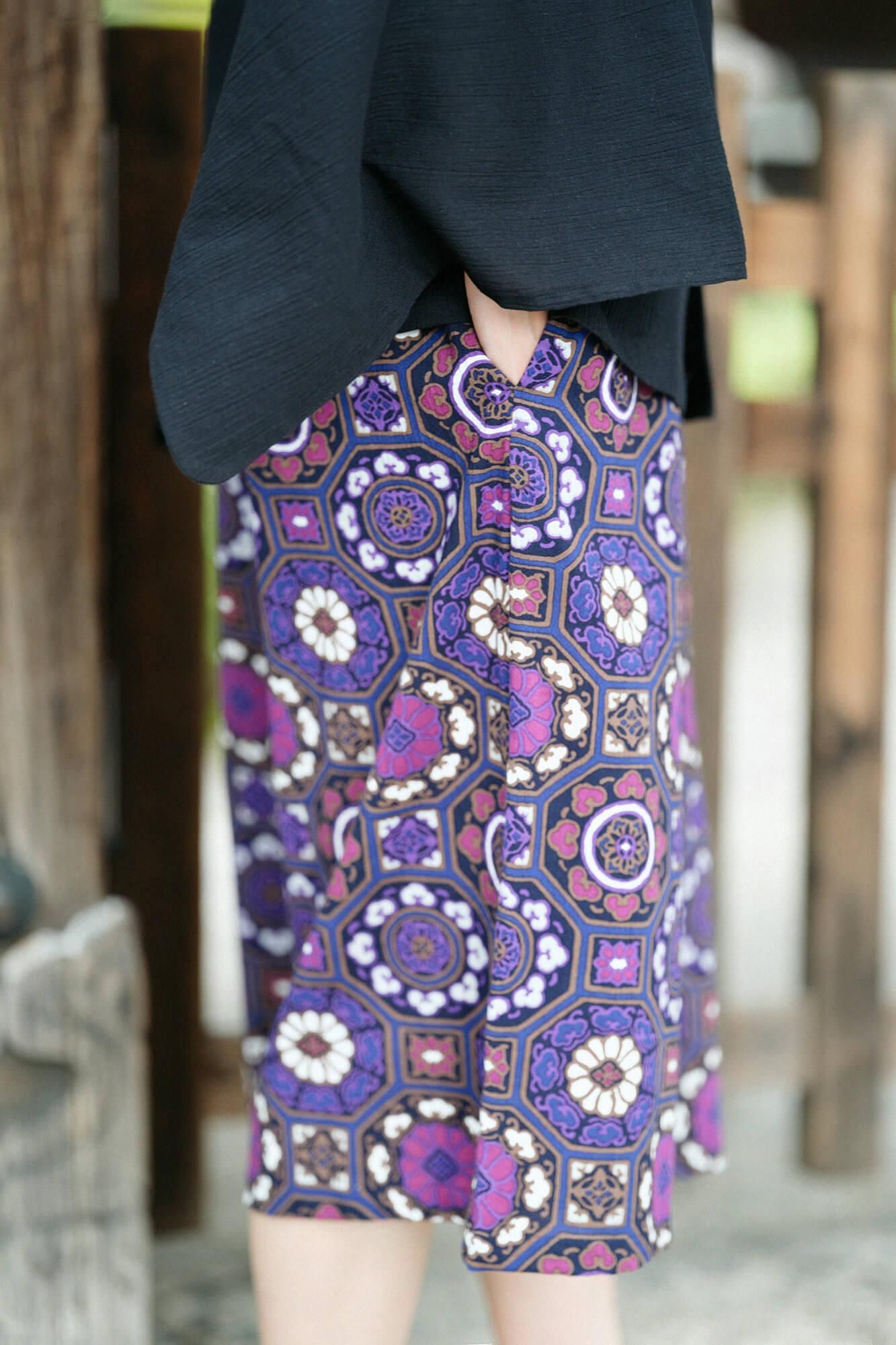 【Online】Chizimi Cotton 20/20 Wide-legged Pants Short Length/Gorgeous