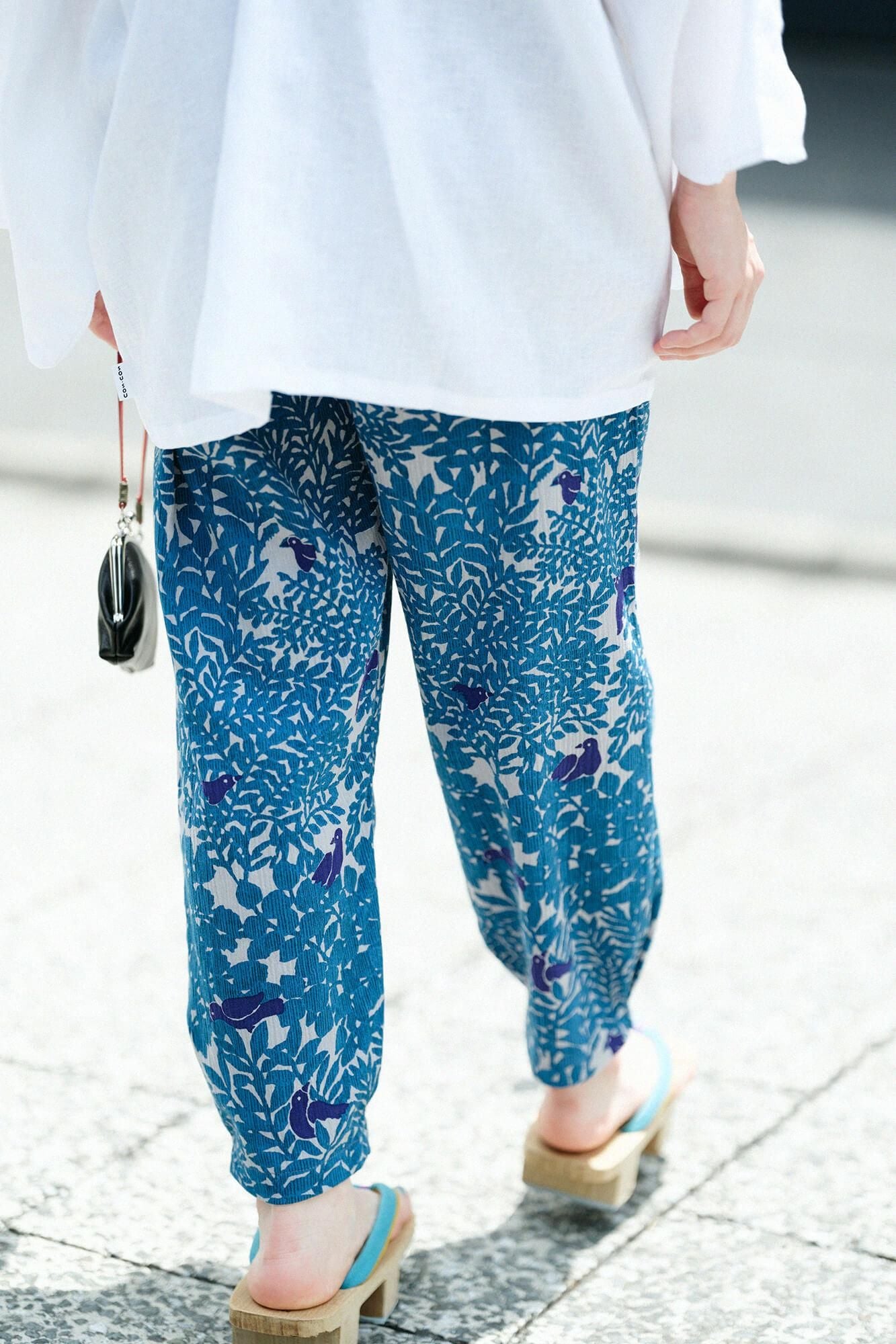 高島縮棉 20/20工人褲/鳥聲