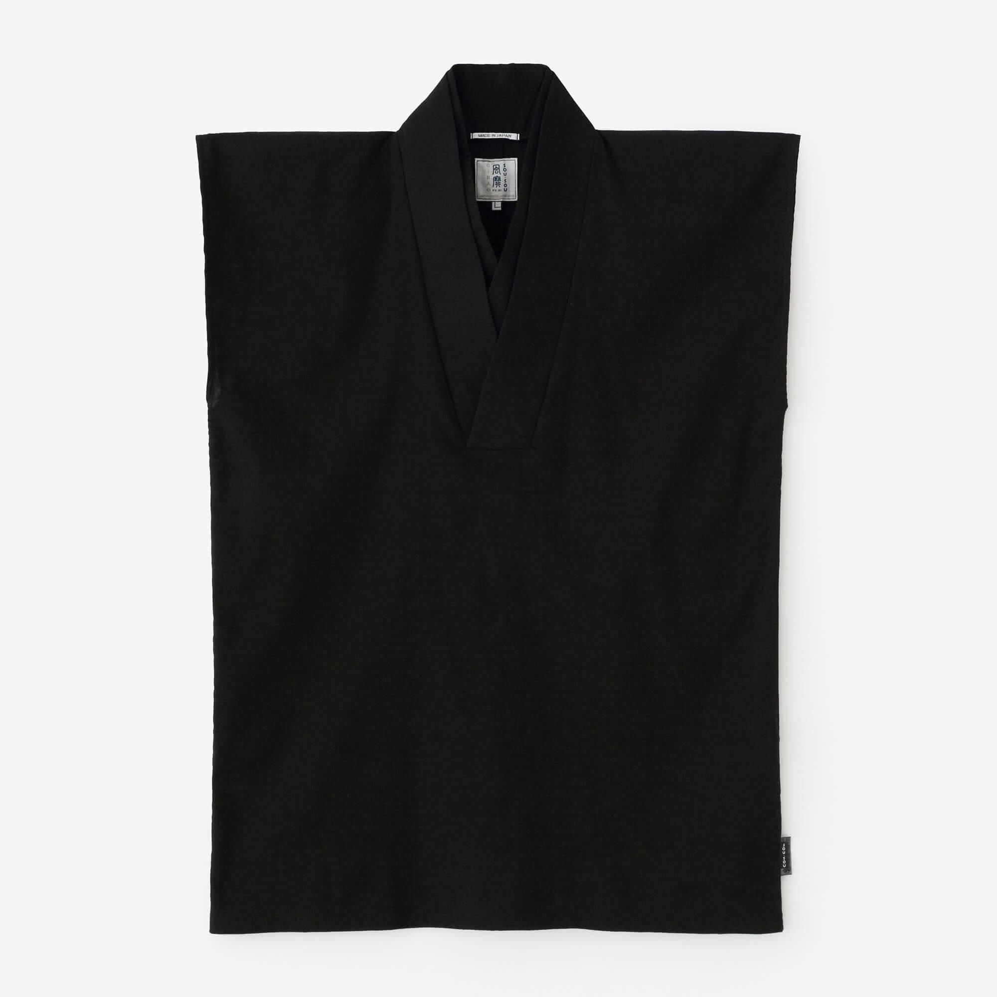 타카시마치지미 40/40 소매 없는항에리 후우비(Haneri Fuubi)/검은색