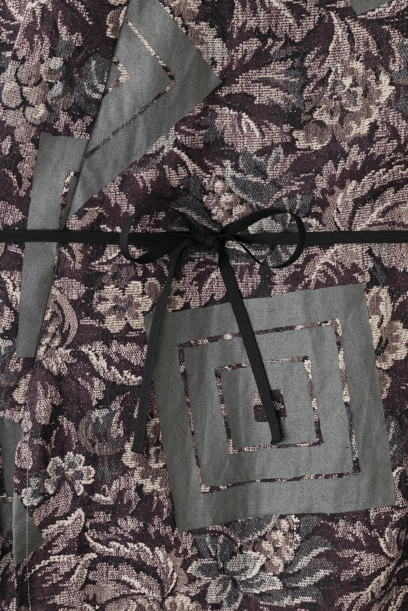 麻 帷子簡易和服(katabira)/唐花和山十八番